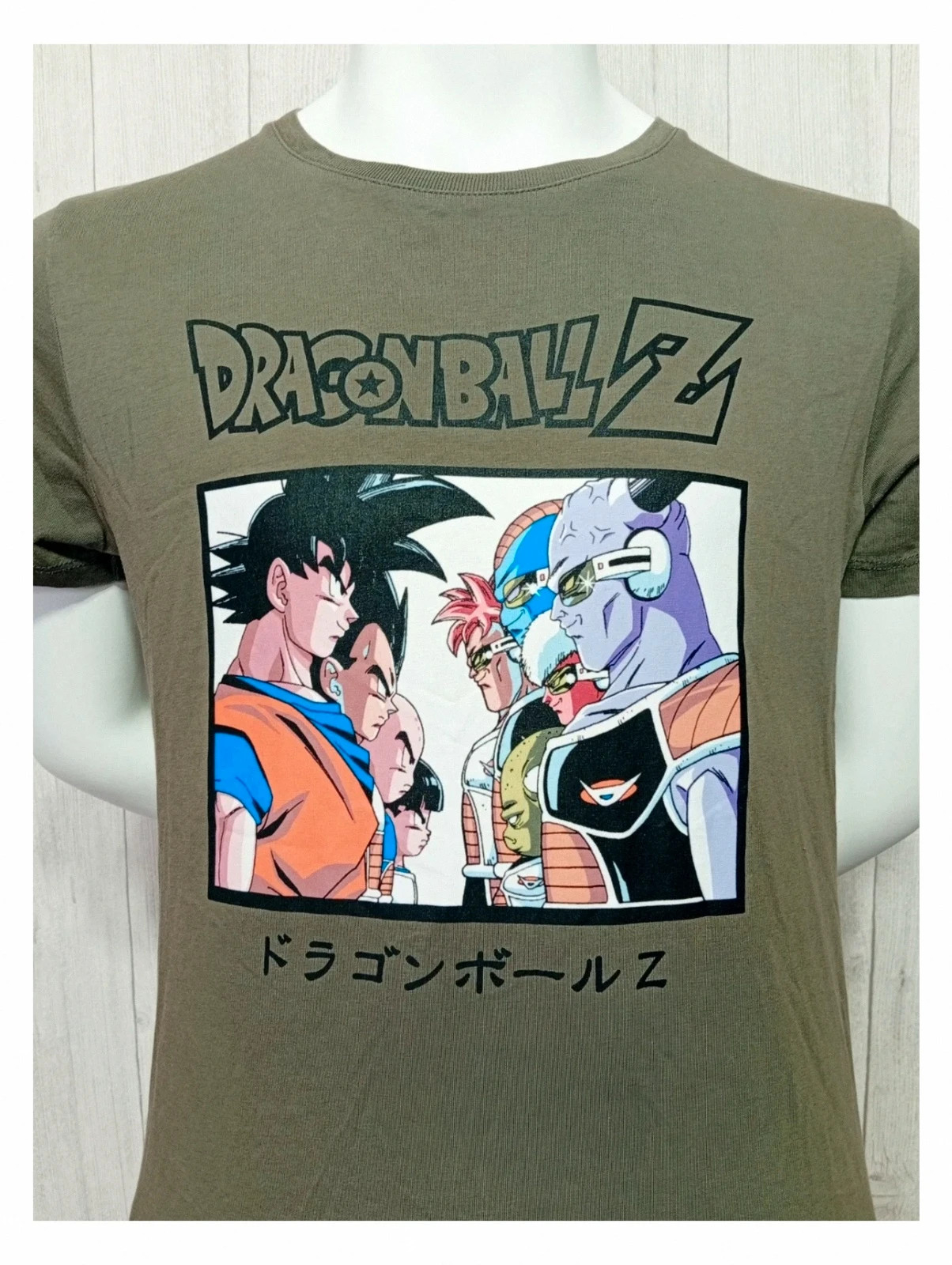 Dragon ball Z T-shirt homme manche courte - couleur kaki noir - taille M/38 – Dragon Ball Z – taille M 2