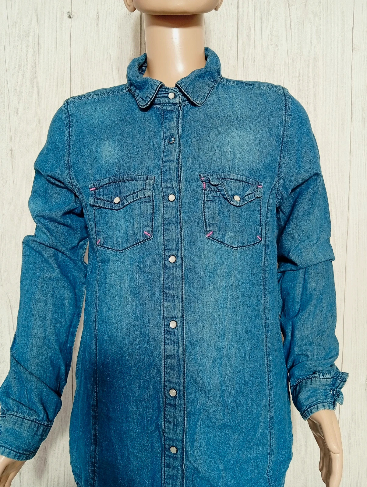 Chemise fille - taille 14 ans (156 cm) - vertbaudet - couleur marine – Vertbaudet – taille 14 ans / 164 cm 2