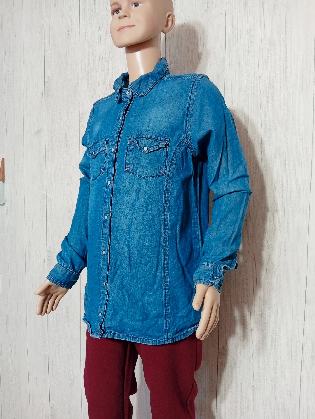 Chemise fille - taille 14 ans (156 cm) - vertbaudet - couleur marine – Vertbaudet – taille 14 ans / 164 cm 5