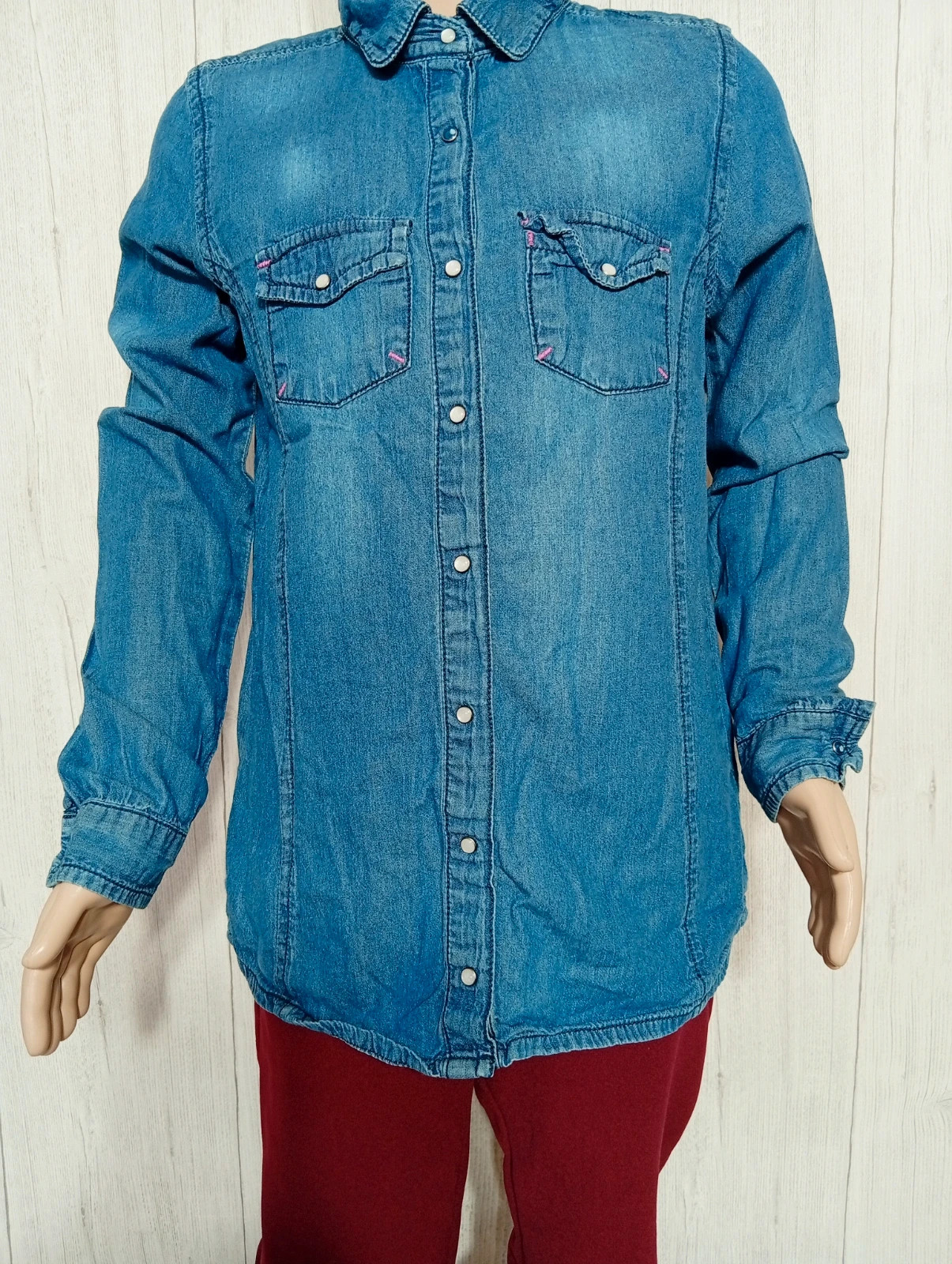Chemise fille - taille 14 ans (156 cm) - vertbaudet - couleur marine – Vertbaudet – taille 14 ans / 164 cm 3