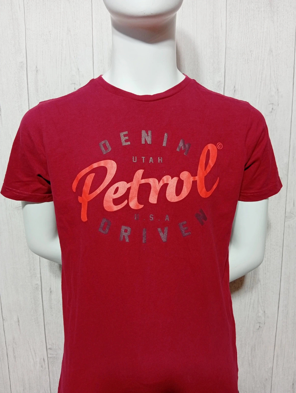 T-shirt imprimé manches courtes garcon - taille 16 ans/176 cm-Petrol- couleur bordeaux orange – petrol – taille 16 ans / 176 cm 2