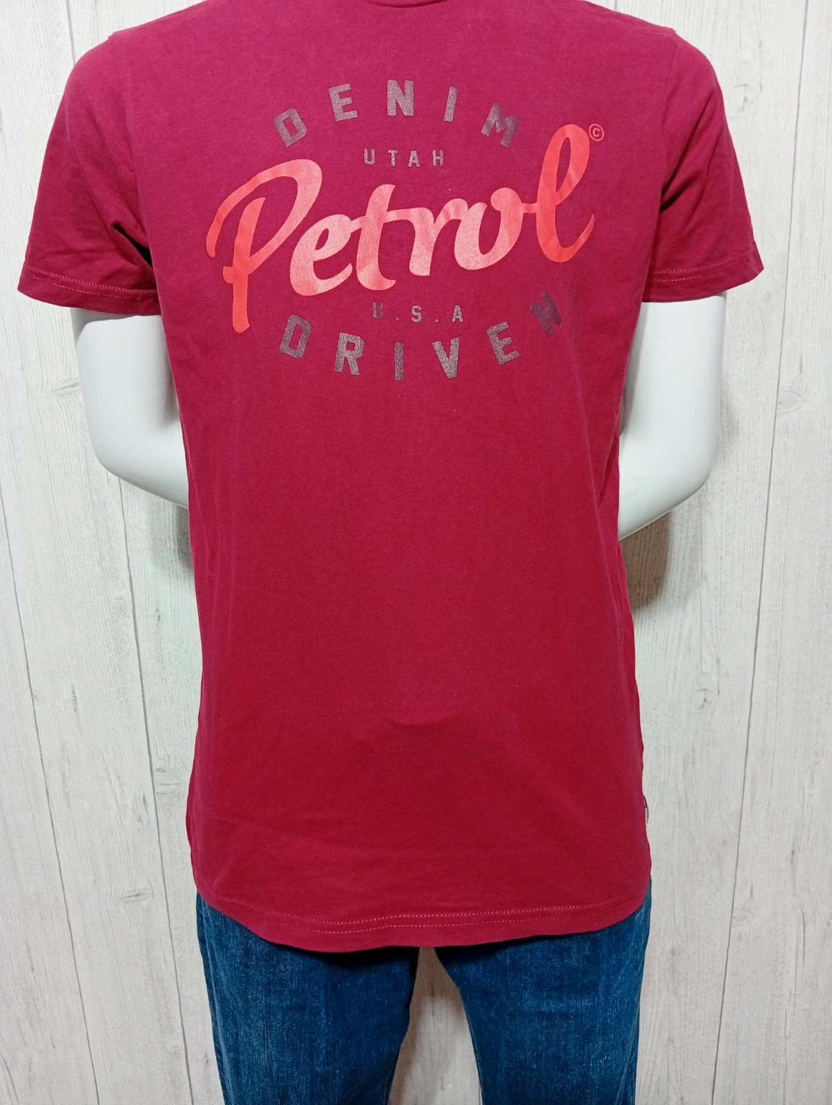T-shirt imprimé manches courtes garcon - taille 16 ans/176 cm-Petrol- couleur bordeaux orange – petrol – taille 16 ans / 176 cm 3