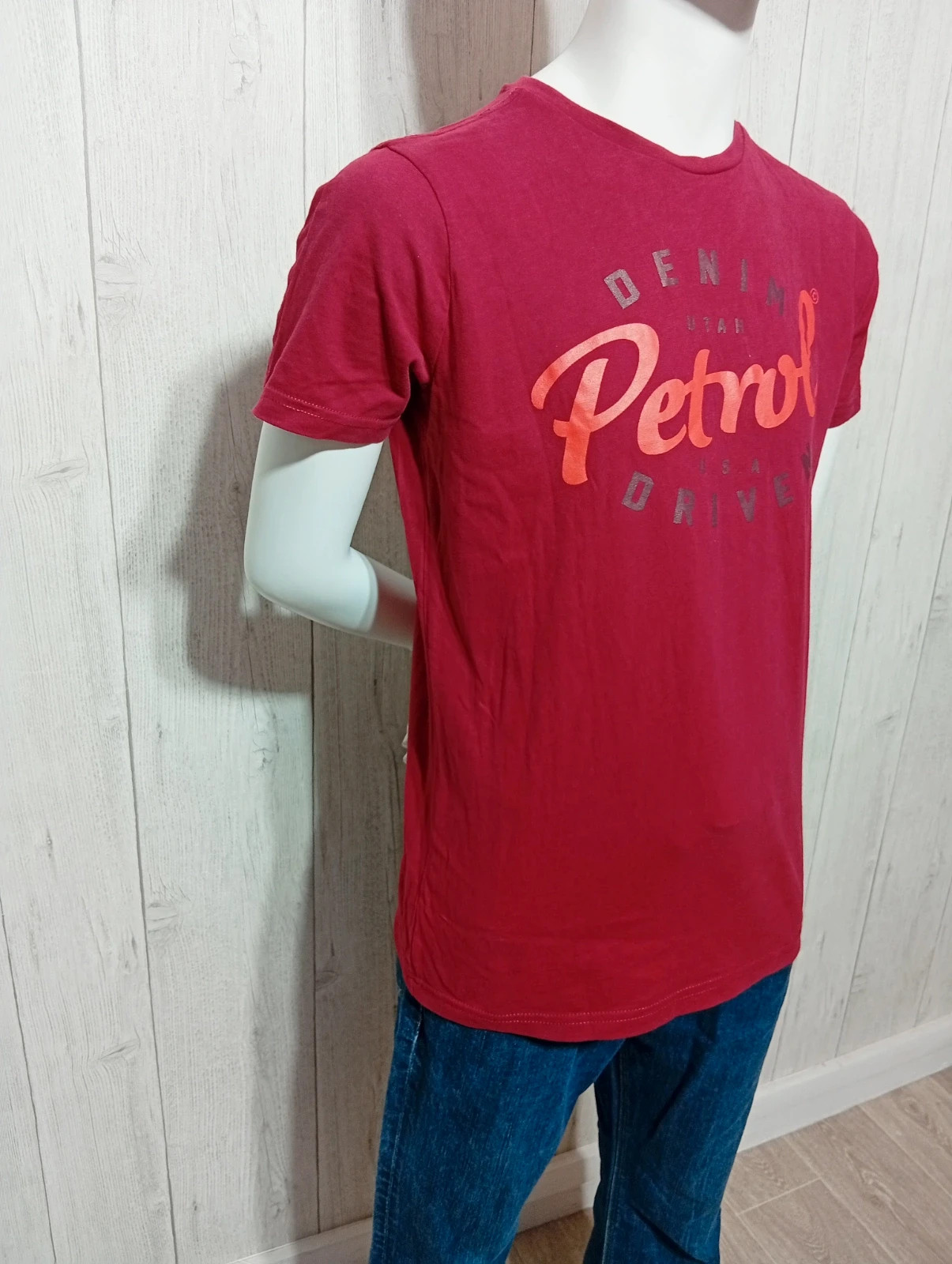 T-shirt imprimé manches courtes garcon - taille 16 ans/176 cm-Petrol- couleur bordeaux orange – petrol – taille 16 ans / 176 cm 4