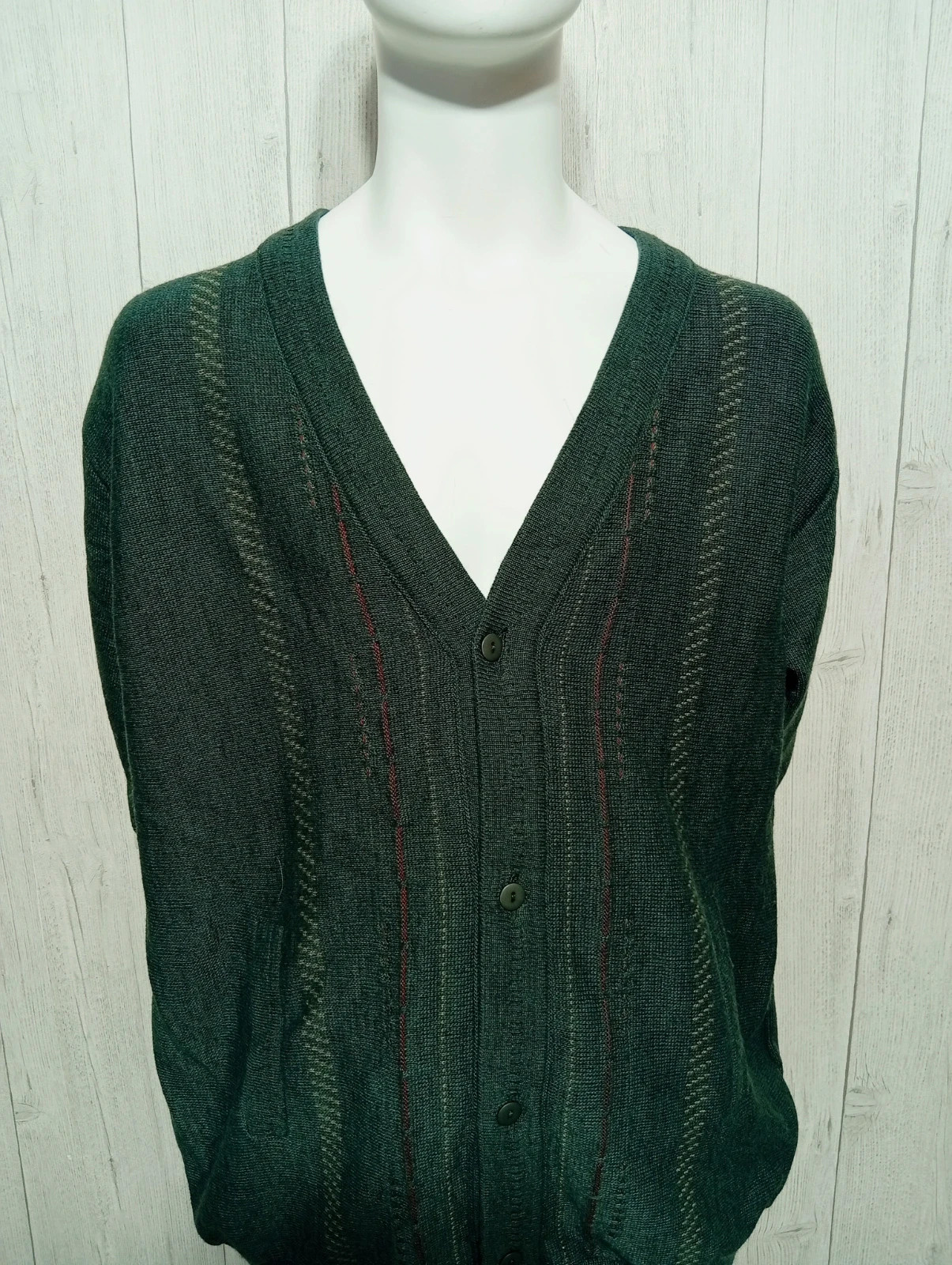 Cardigan manches longues homme - taille XL/42 - generation - couleur gris bordeaux – Generation – taille XL 2