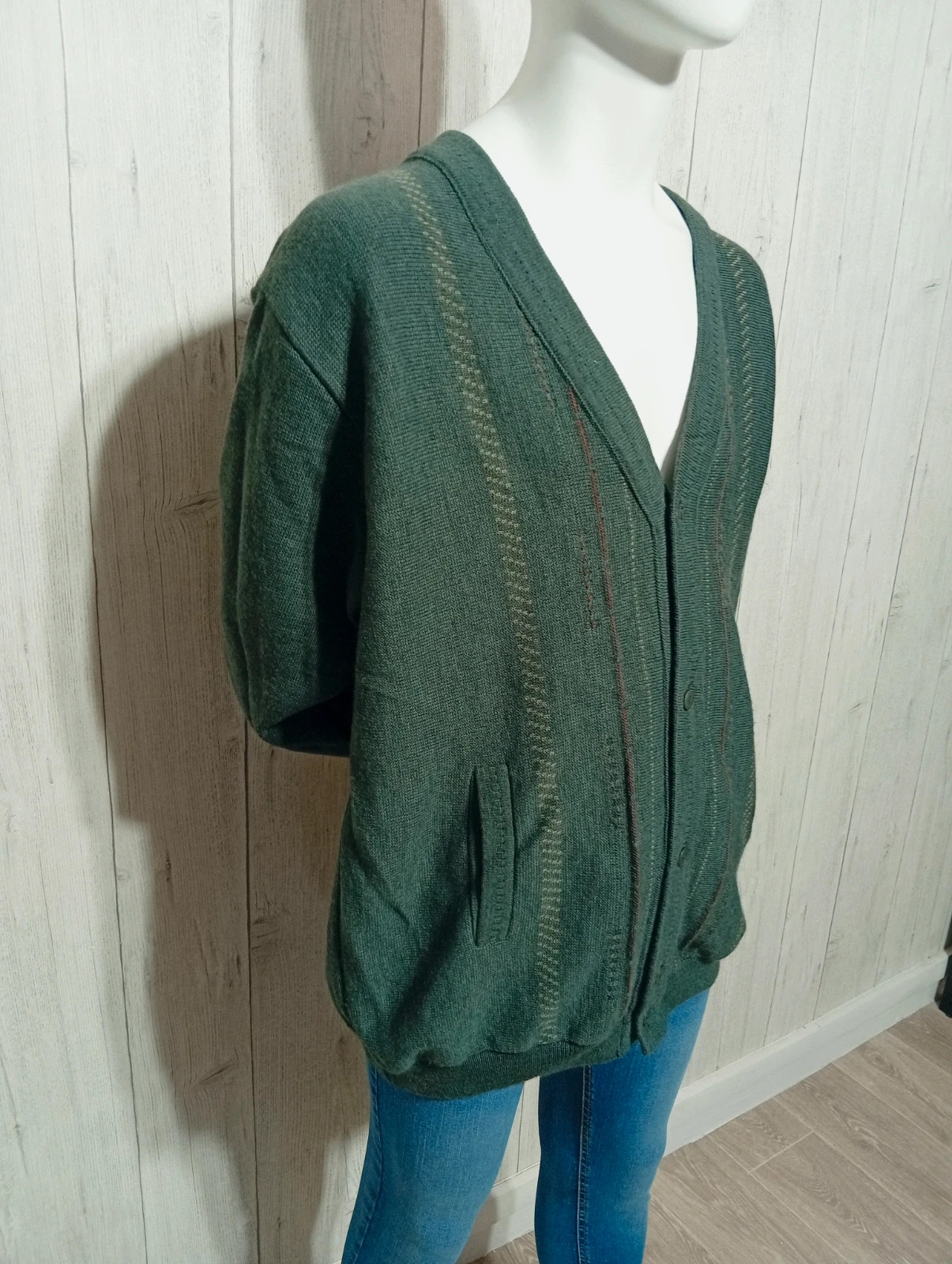 Cardigan manches longues homme - taille XL/42 - generation - couleur gris bordeaux – Generation – taille XL 3