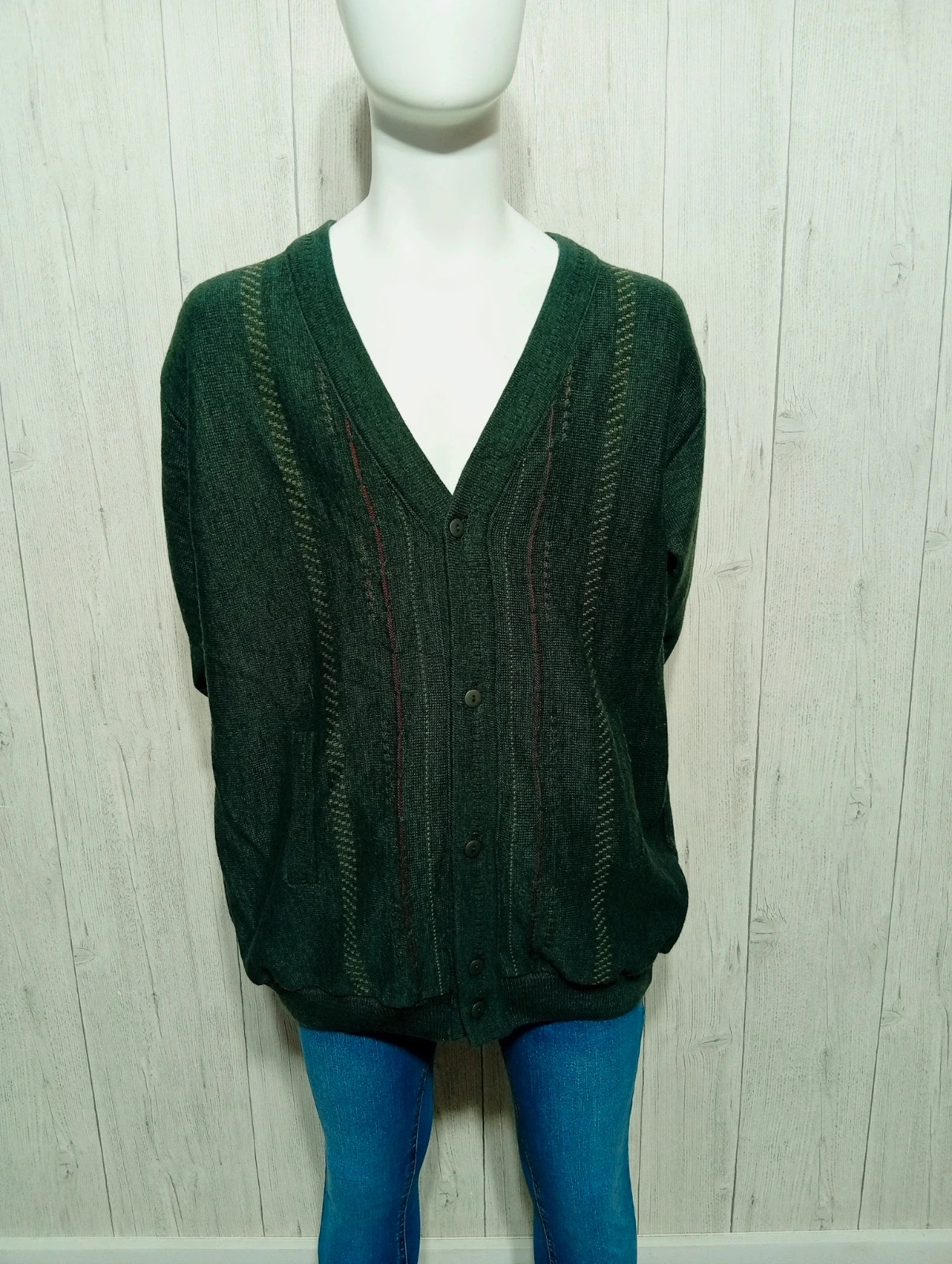 Cardigan manches longues homme - taille XL/42 - generation - couleur gris bordeaux – Generation – taille XL