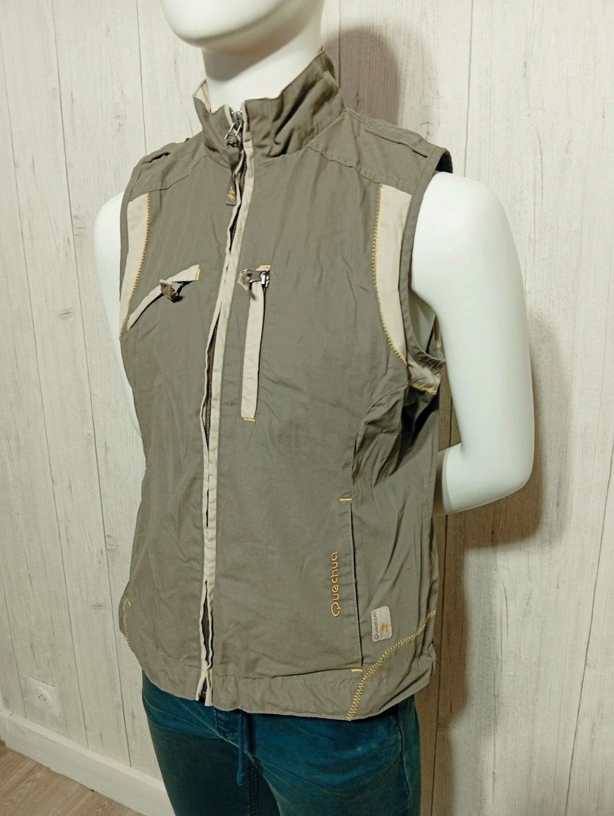 Veste sans manche homme - taille XL/42 - quachua - couleur kaki – Quechua – taille XL 5