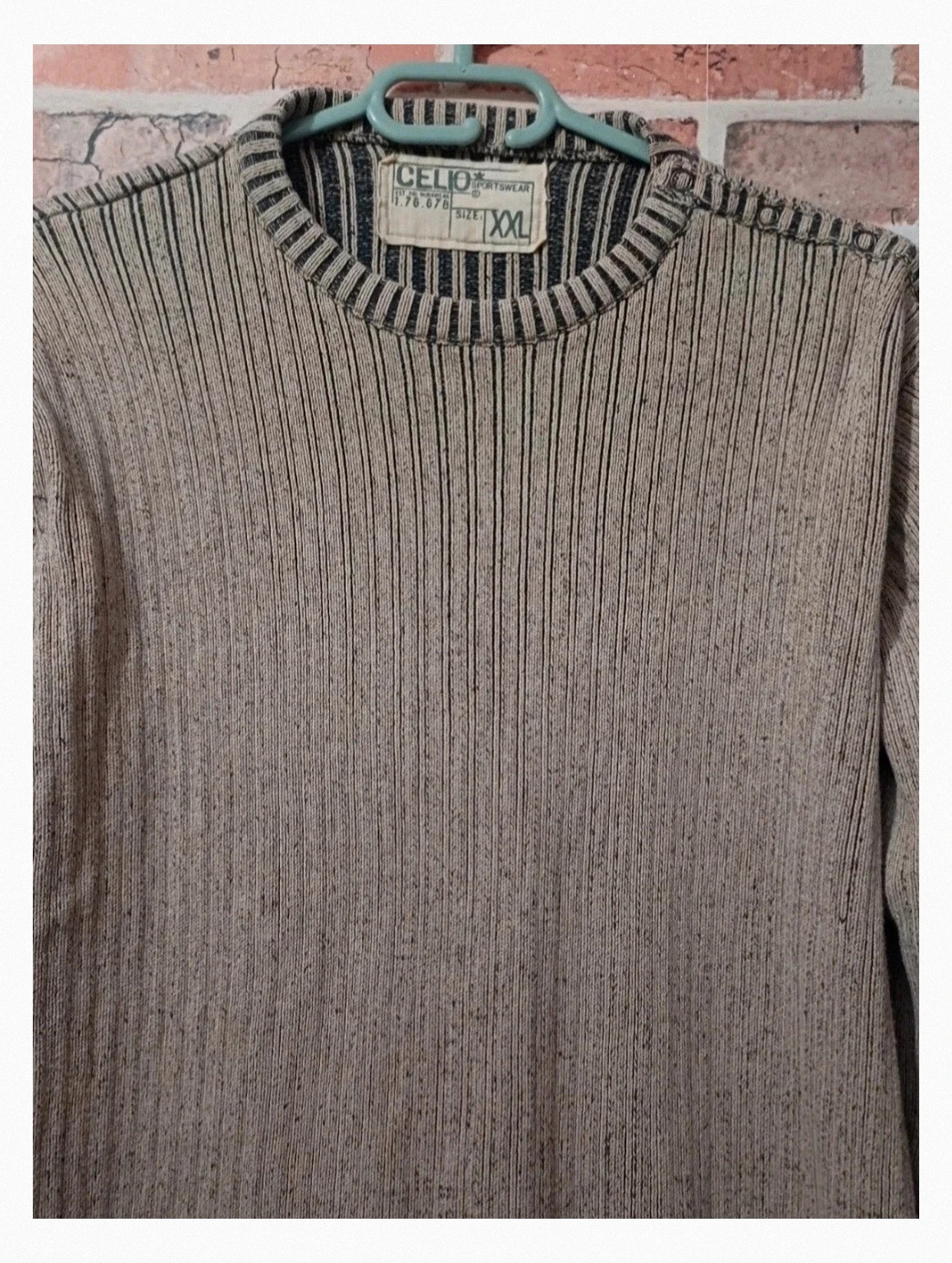 Pull Celio homme - taille XXL/44 - couleur kaki beige noir – Celio – taille XXL 2