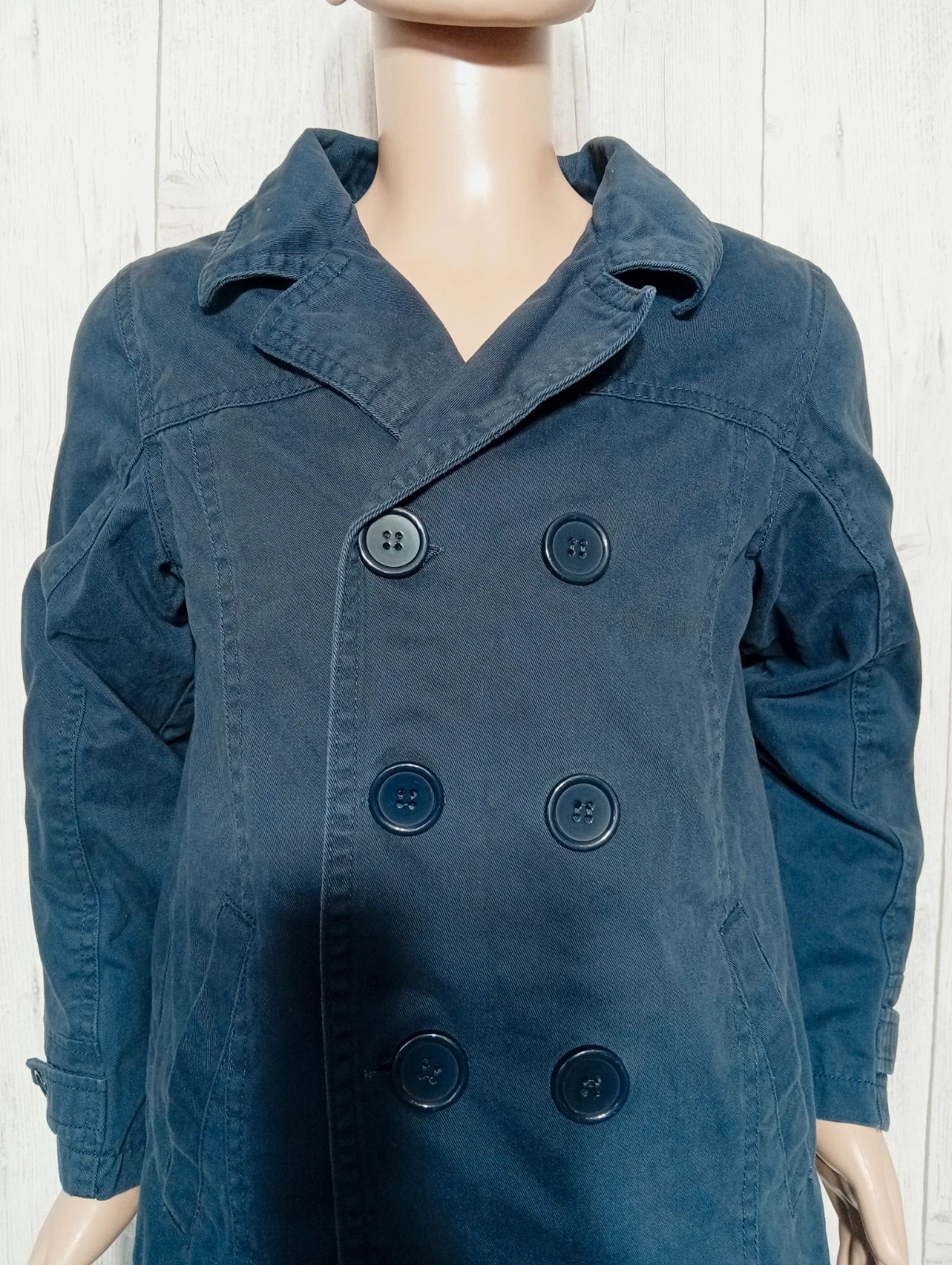 Trench fille- taille 8 ans - tissaia- couleur marine – Tissaia – taille 8 ans / 128 cm 2