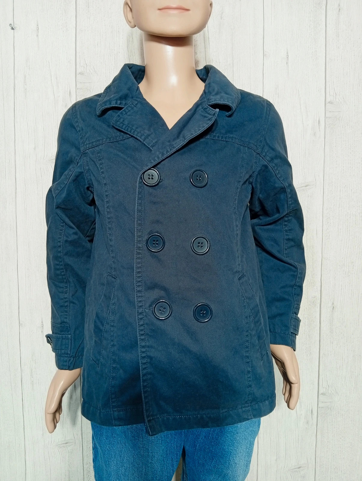 Trench fille- taille 8 ans - tissaia- couleur marine