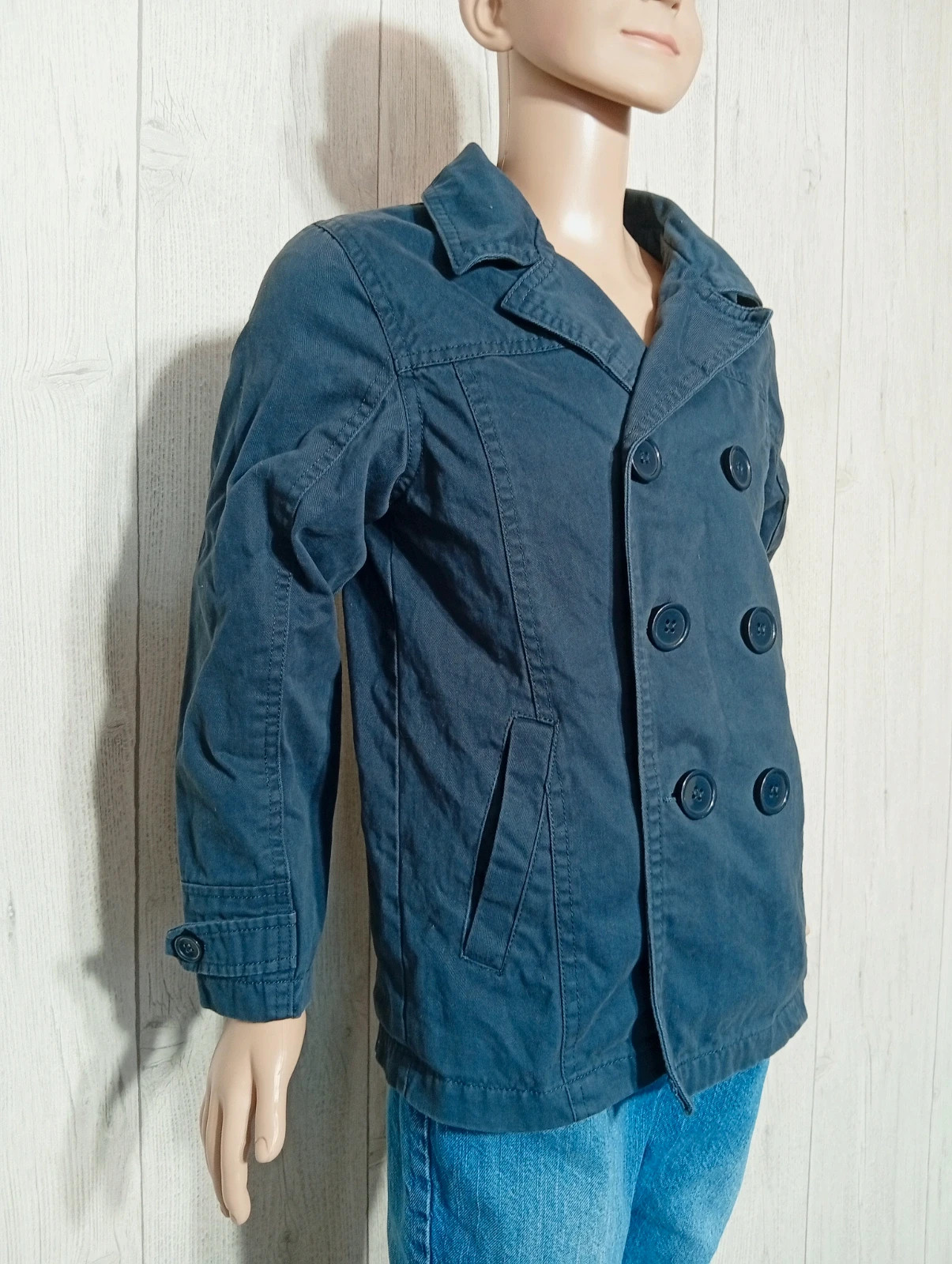Trench fille- taille 8 ans - tissaia- couleur marine – Tissaia – taille 8 ans / 128 cm 4