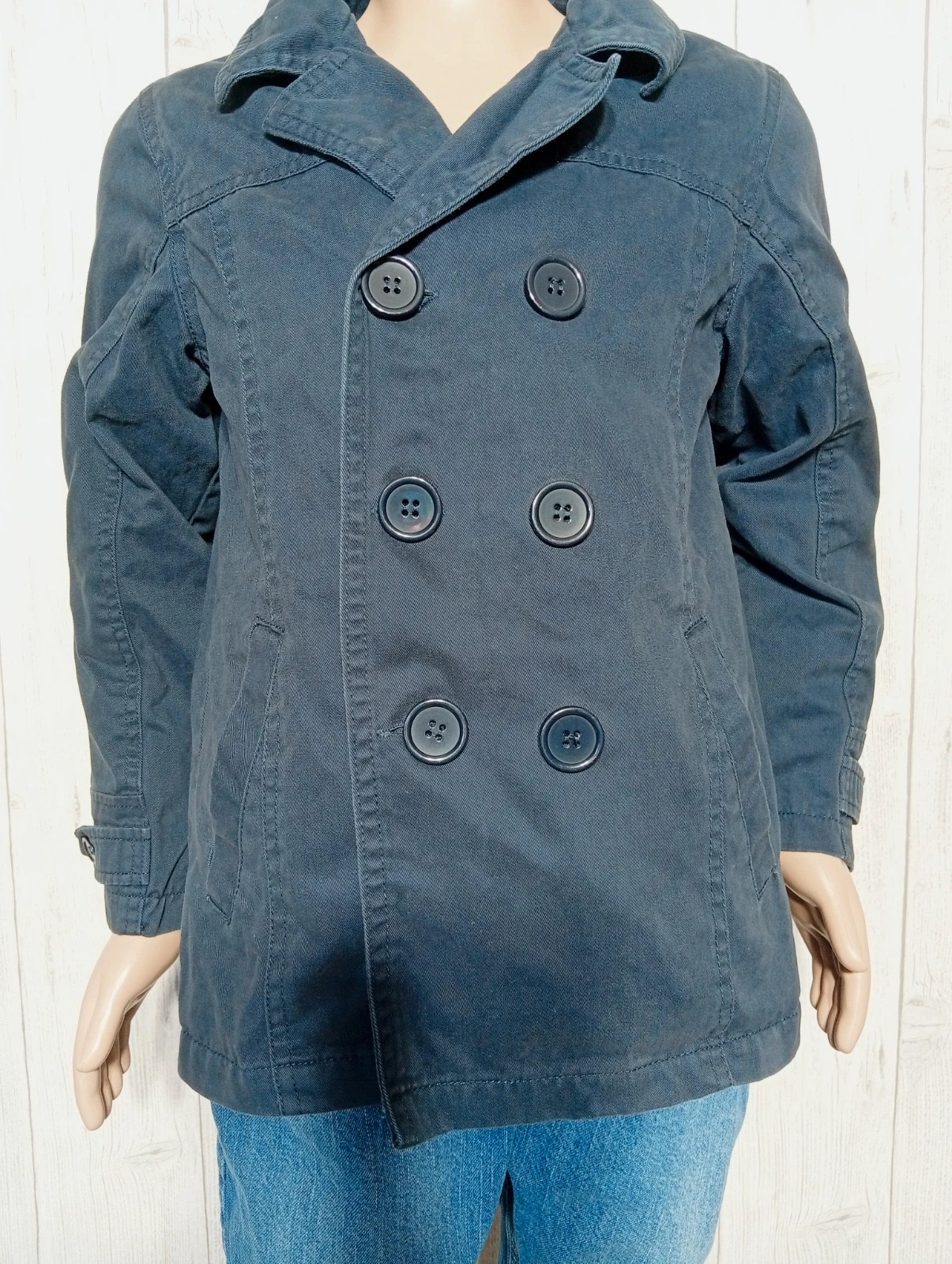 Trench fille- taille 8 ans - tissaia- couleur marine – Tissaia – taille 8 ans / 128 cm 3
