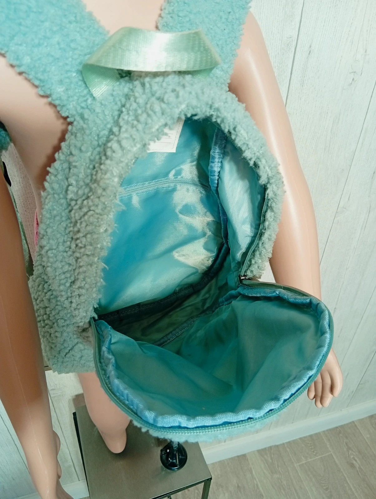 Sac a dos fille - taille 35×26×10 - My teddy backpack- couleur menthe – my teddy backpack 5