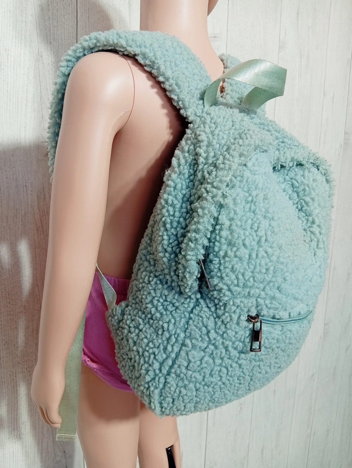 Sac a dos fille - taille 35×26×10 - My teddy backpack- couleur menthe – my teddy backpack 2