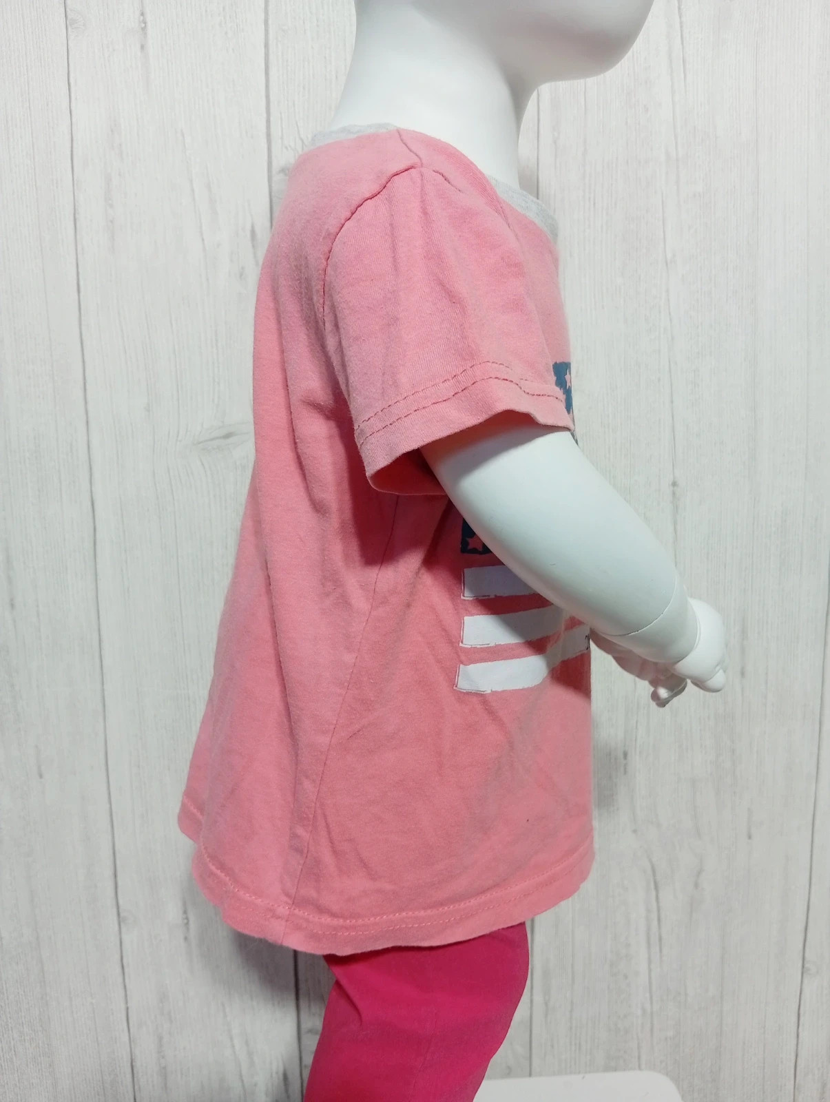 T-shirt manches courtes fille - taille 3 ans - inextenso-couleur rose blanc marine – In Extenso – taille 3 ans / 98 cm 4