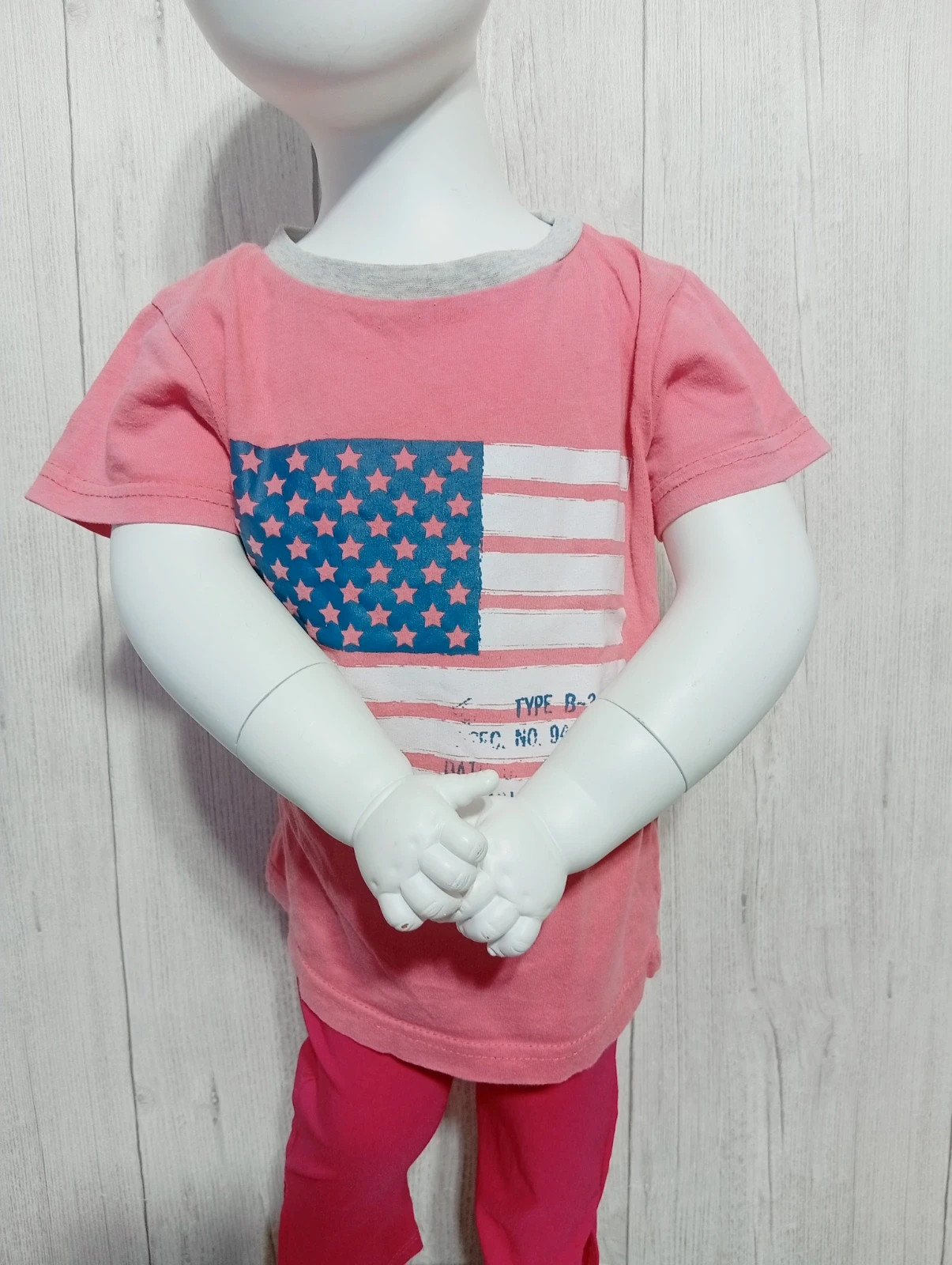T-shirt manches courtes fille - taille 3 ans - inextenso-couleur rose blanc marine – In Extenso – taille 3 ans / 98 cm