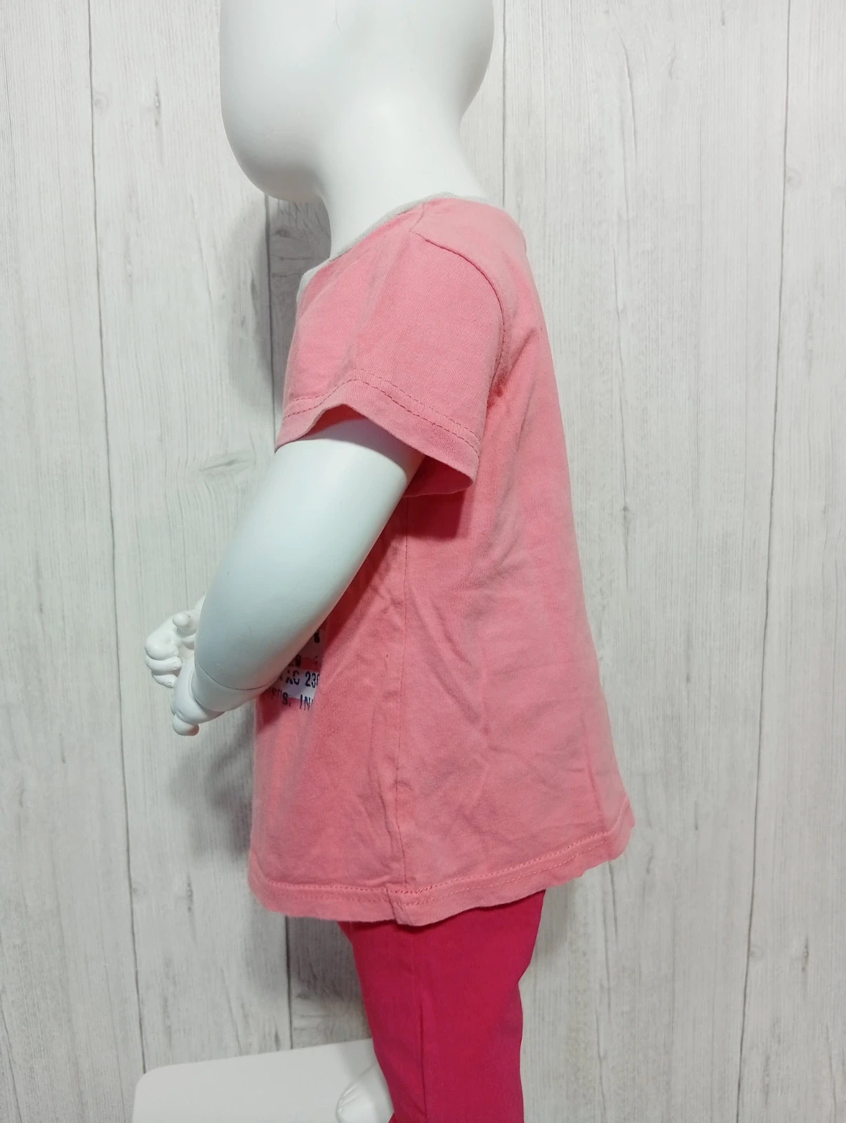 T-shirt manches courtes fille - taille 3 ans - inextenso-couleur rose blanc marine – In Extenso – taille 3 ans / 98 cm 5