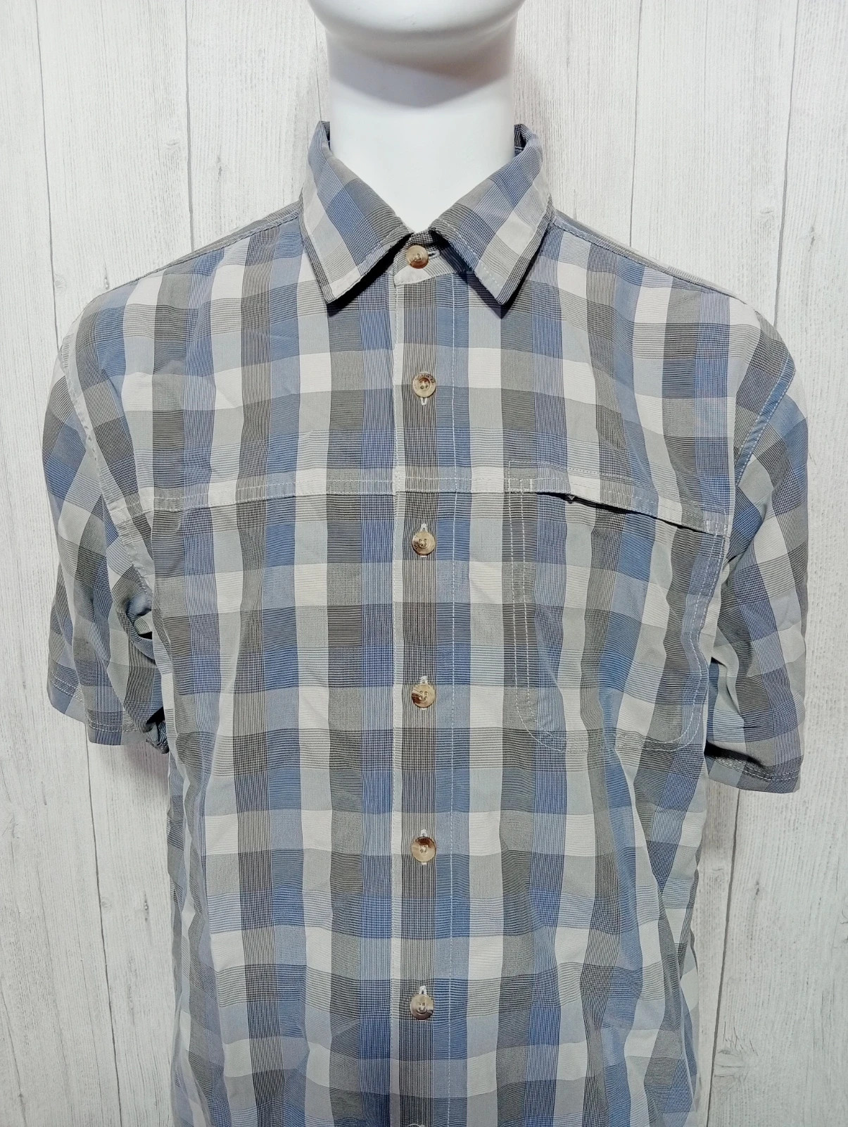 Chemise a carreaux homme - taille S/36 - The North face - couleur bleu blanc et gris – The North Face – taille S 2