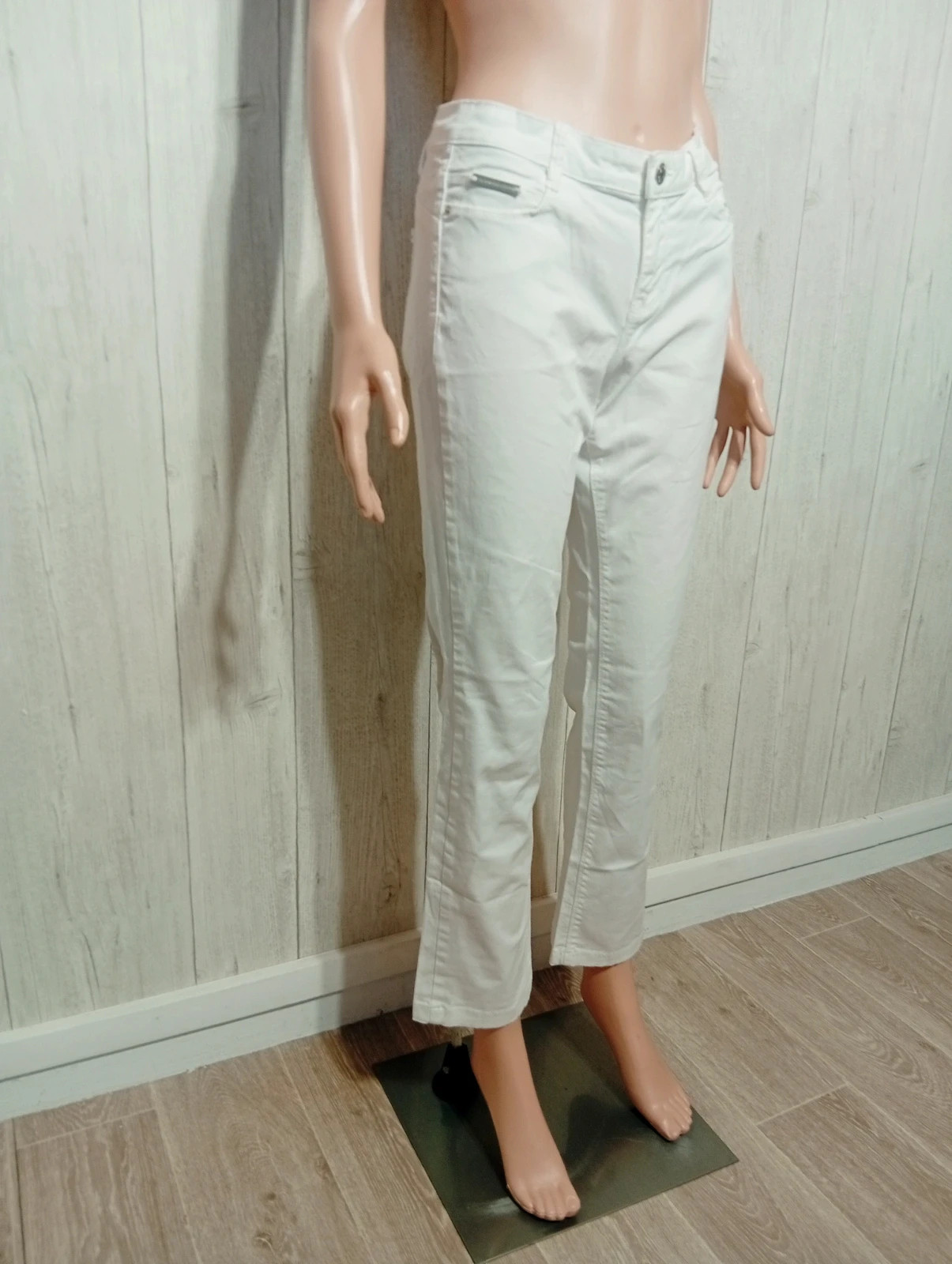 Jeans femme - taille L/40 - camaïeu - couleur blanc – Camaïeu – taille L / 40 / 12 4