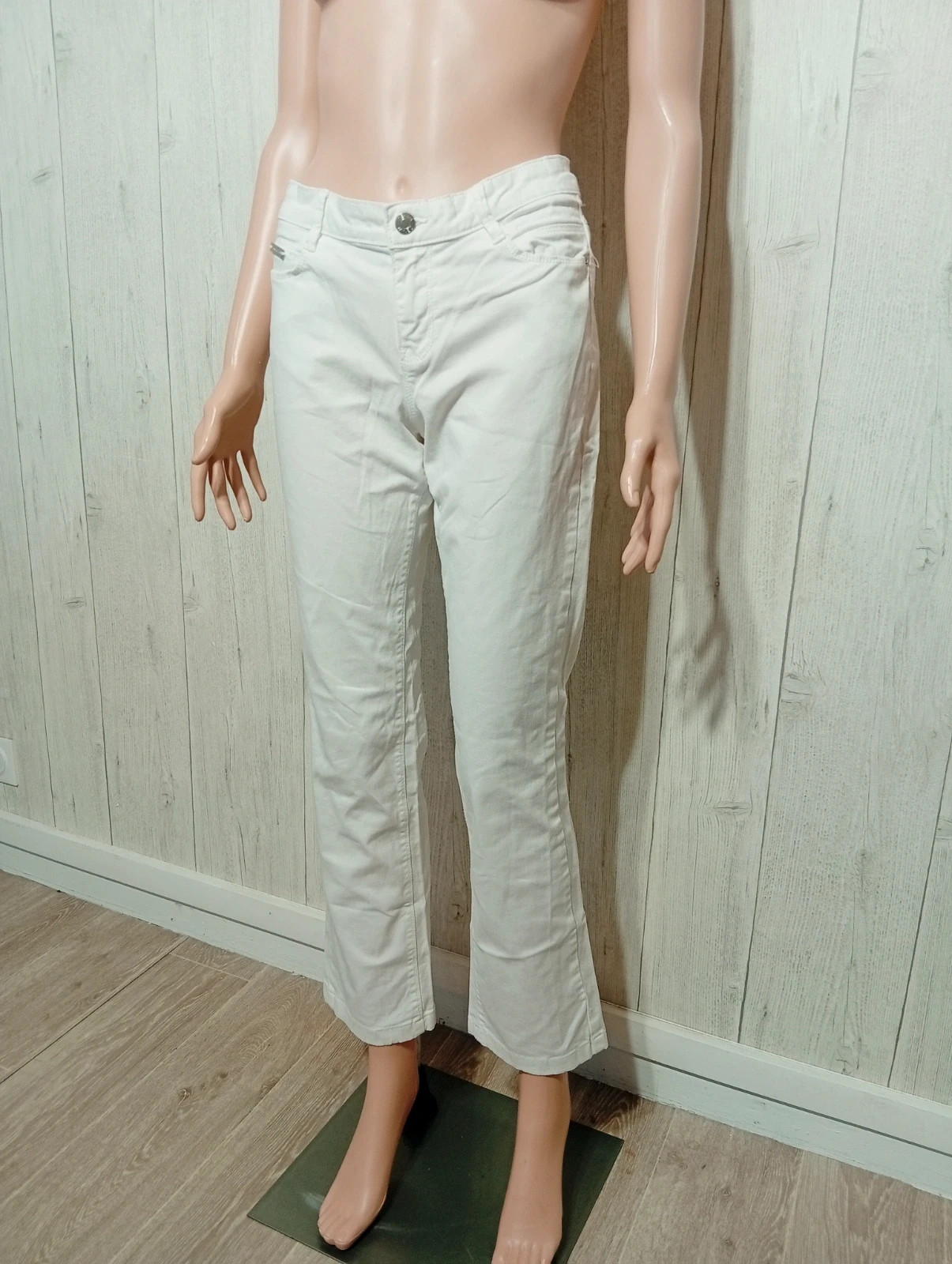 Jeans femme - taille L/40 - camaïeu - couleur blanc – Camaïeu – taille L / 40 / 12 5