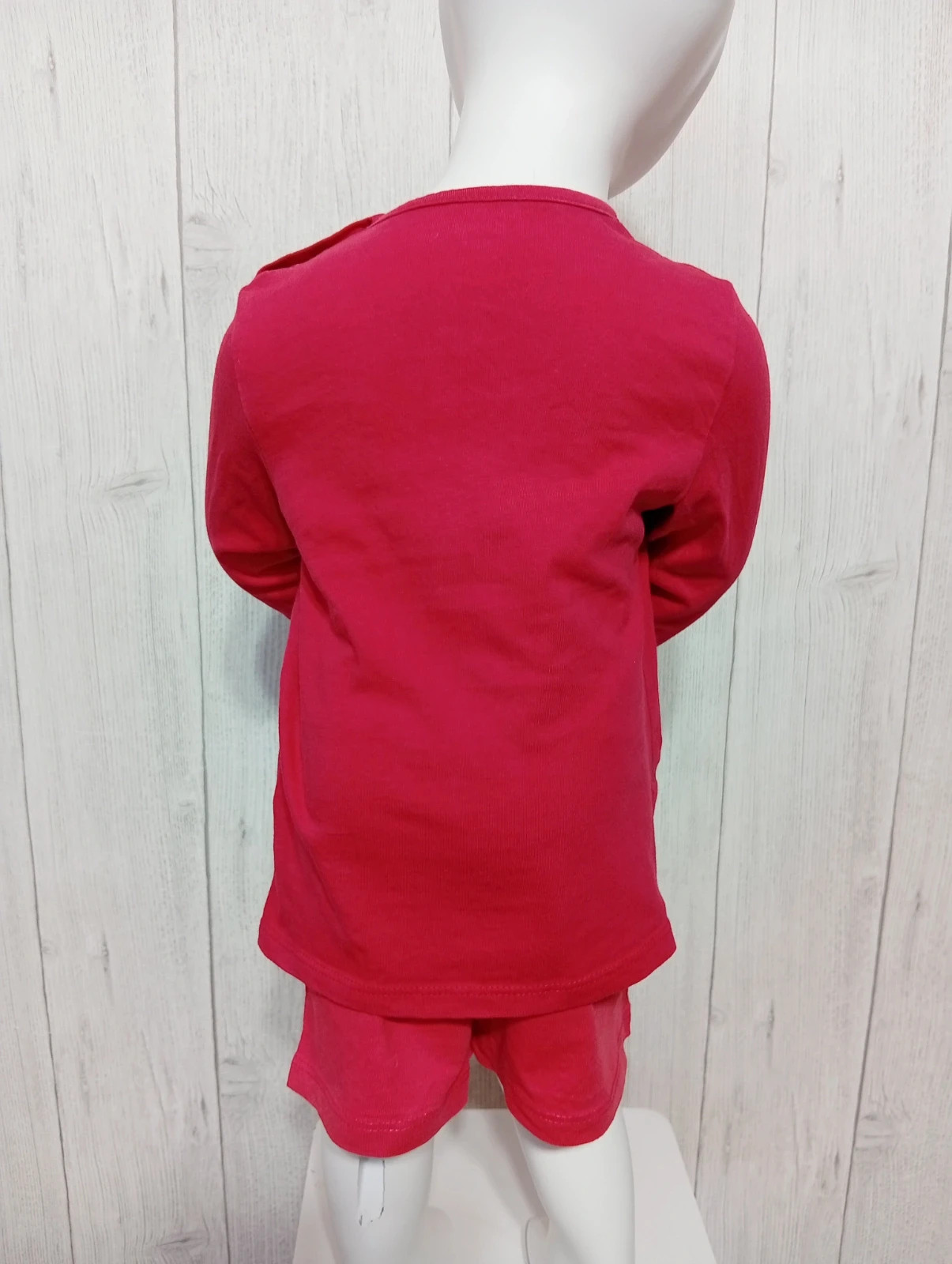 T-shirt manches longues garçon - taille 2 ans (86 cm) - Kiabi - couleur rouge marine – Kiabi – taille 18-24 mois / 86 cm 4
