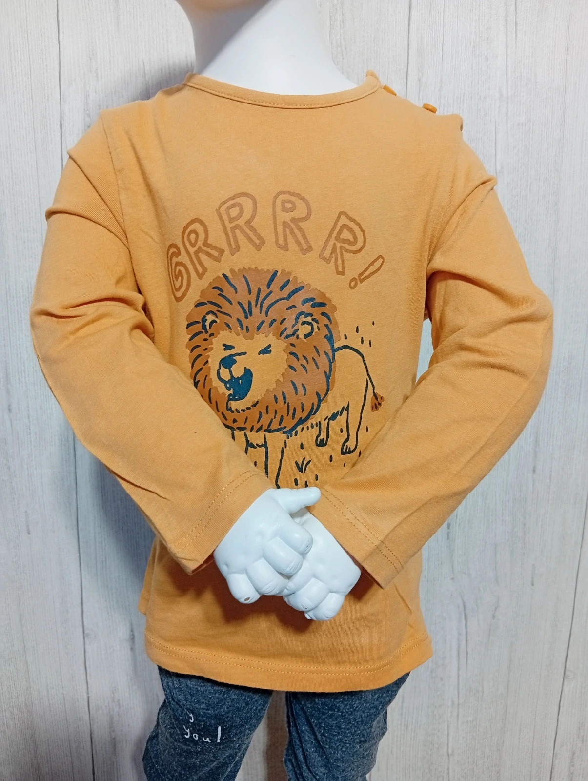 T-shirt manche longue garçon - taille 2 ans ( 86cm) - Kiabi - couleur moutarde marron noir – Kiabi – taille 18-24 mois / 86 cm 3