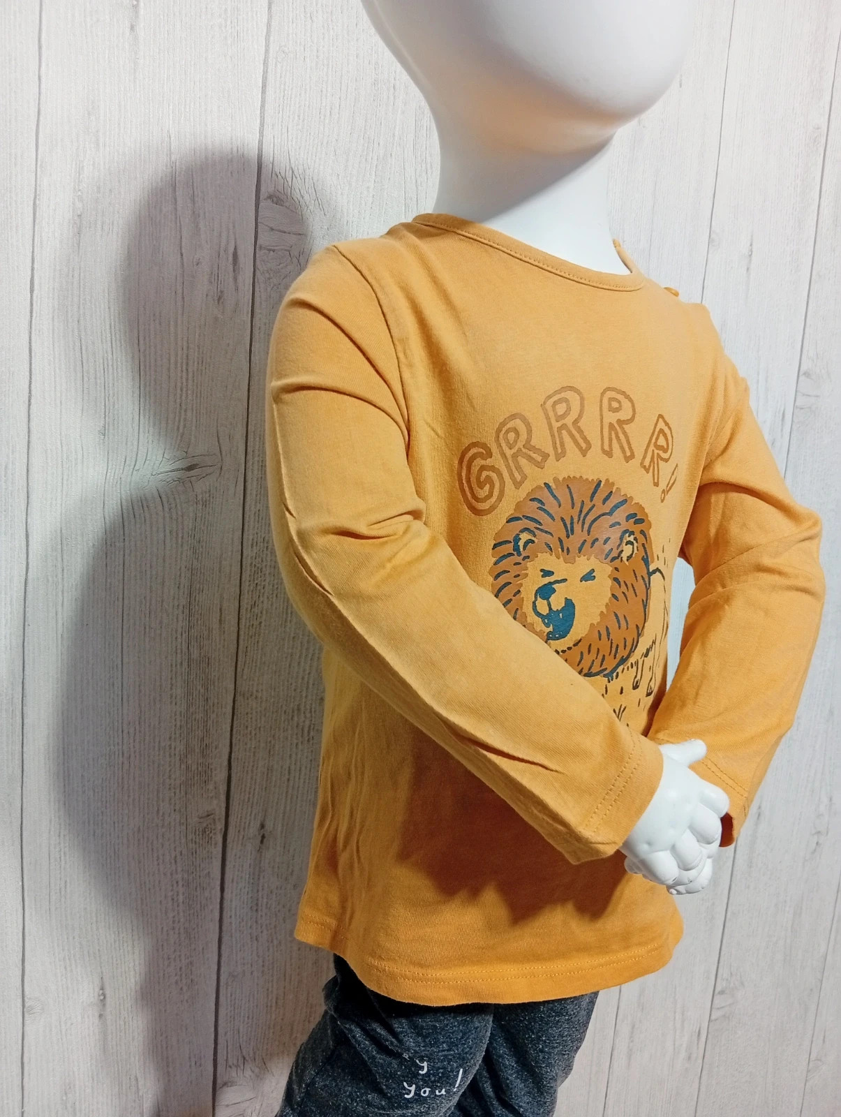 T-shirt manche longue garçon - taille 2 ans ( 86cm) - Kiabi - couleur moutarde marron noir – Kiabi – taille 18-24 mois / 86 cm 4