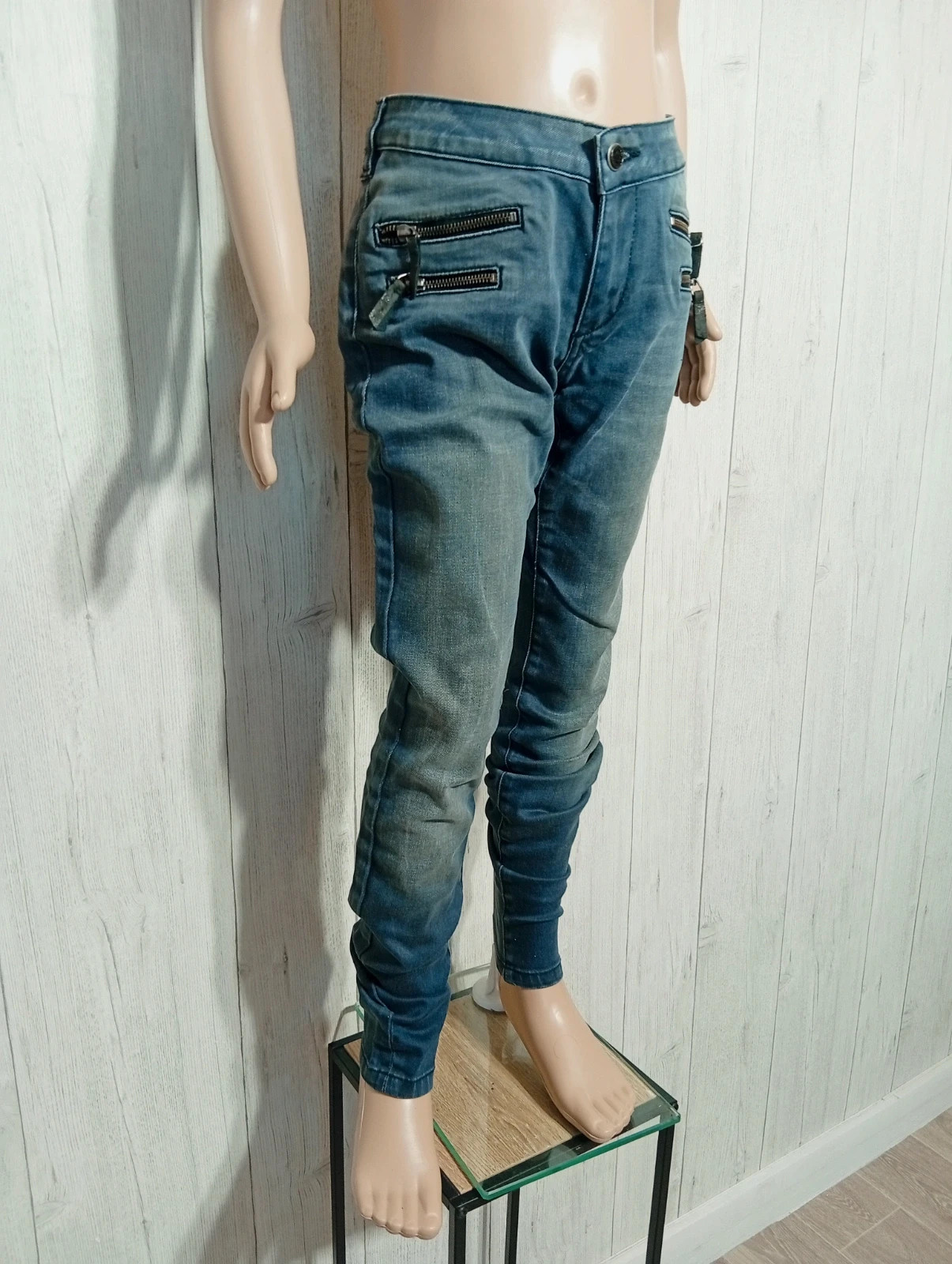 Jeans fille- taille 14 ans (FR26) - kaporal - couleur gris noir – Kaporal – taille 14 ans / 164 cm 4