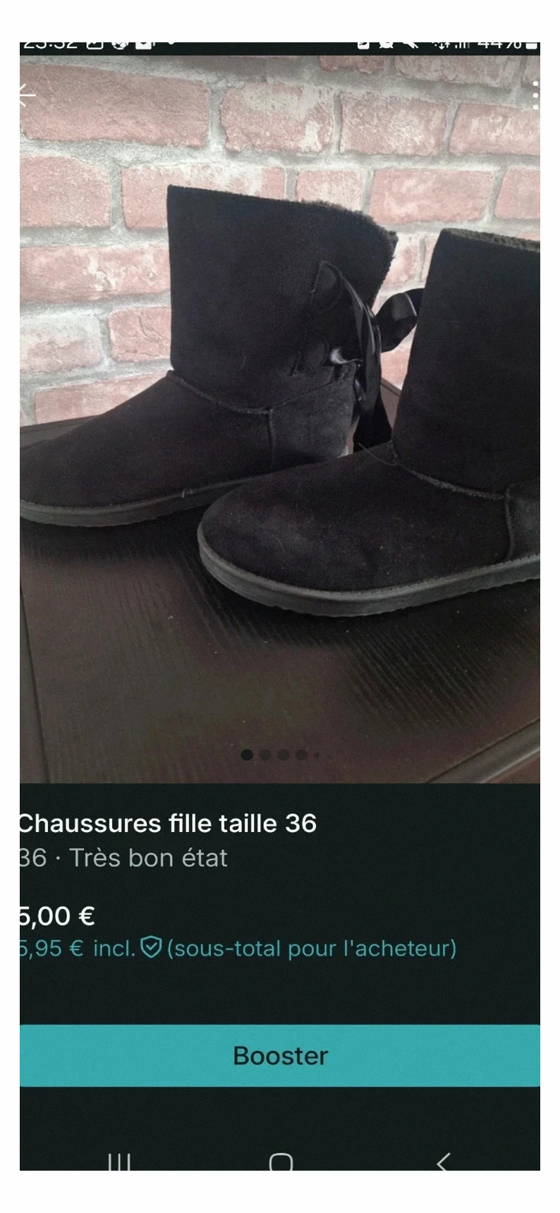 Botte noir de couleur fille Taille 36 – taille 36 4