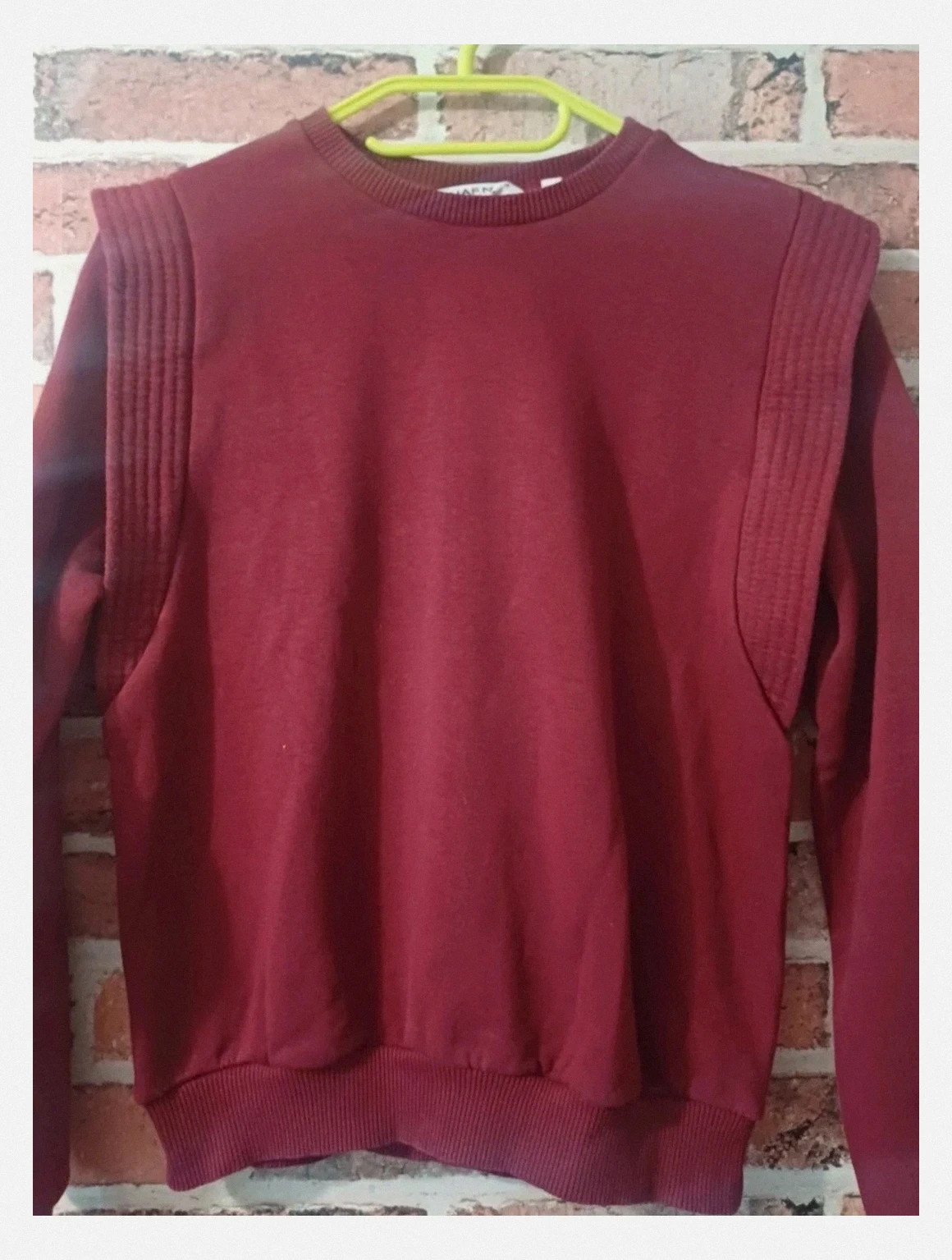 Pull bordeaux Naf Naf - Taille femme XS/34 – Naf Naf – taille XS / 34 / 6 2