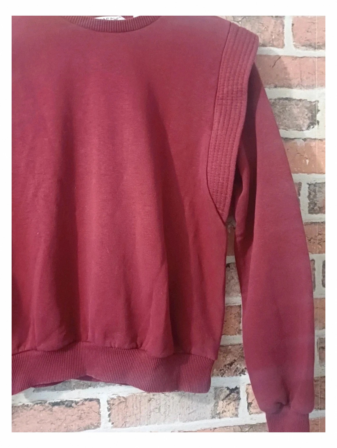 Pull bordeaux Naf Naf - Taille femme XS/34 – Naf Naf – taille XS / 34 / 6 5