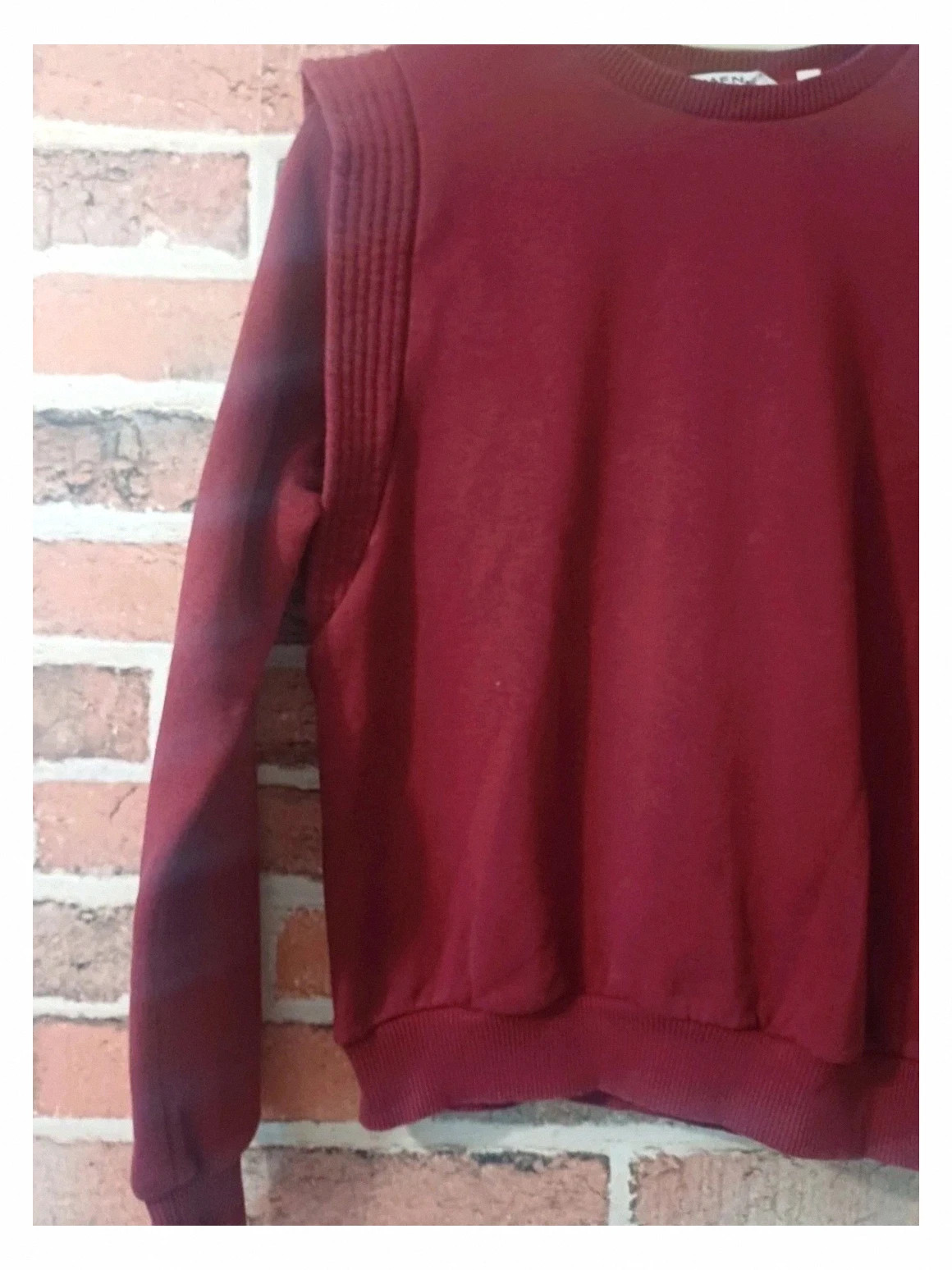 Pull bordeaux Naf Naf - Taille femme XS/34 – Naf Naf – taille XS / 34 / 6 4