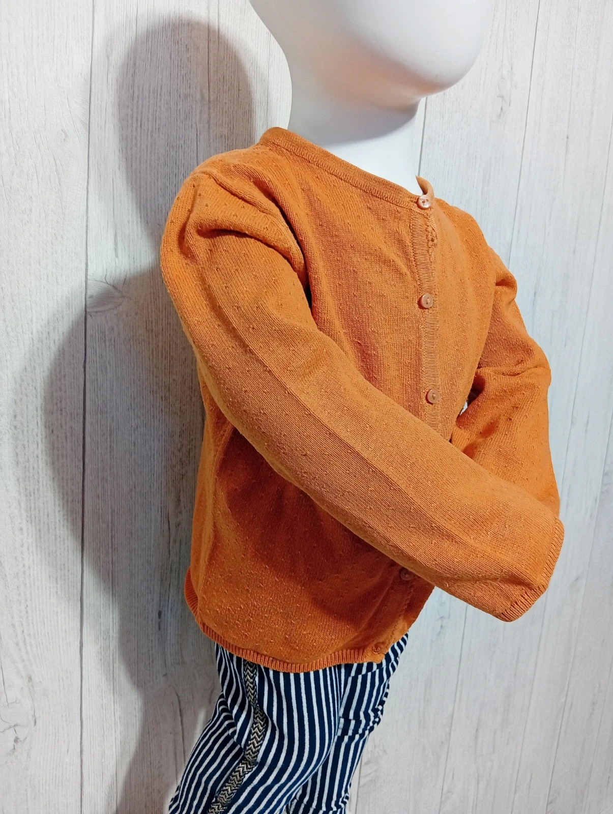 Gilet fille - taille 2 ans (83/89 cm) - Kiabi - couleur orange – Kiabi – taille 18-24 mois / 86 cm 2
