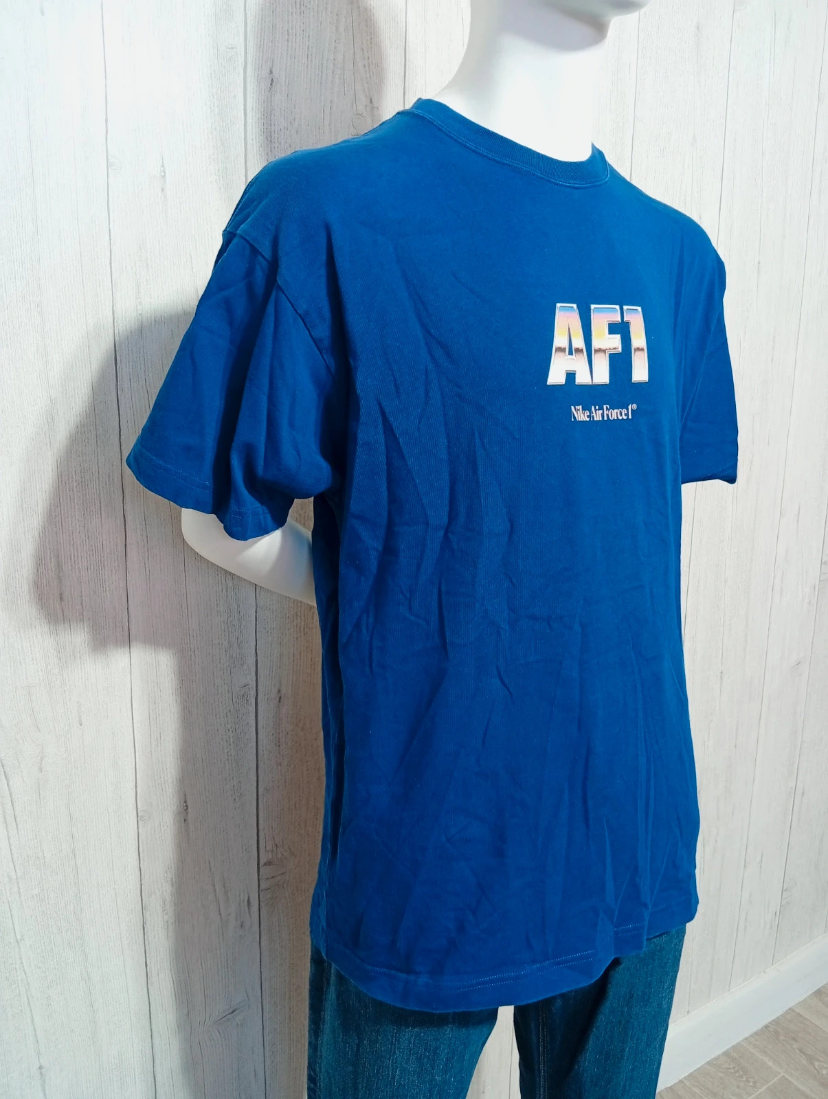 T-shirt manche courte homme - taille S/36 - nike - couleur marine – Nike Air – taille S 4