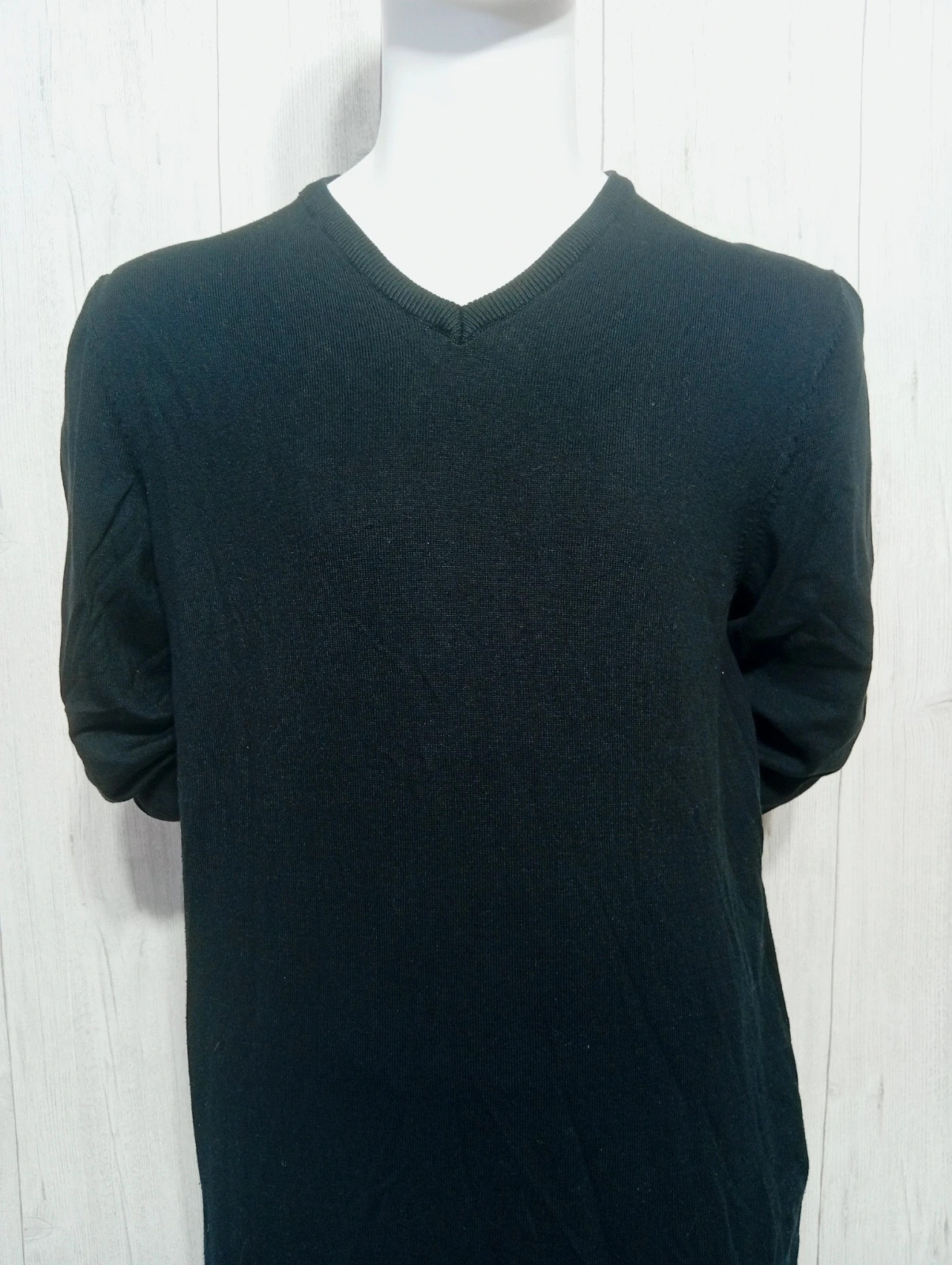 Sweat col V homme - taille L/40 - Kiabi - couleur noir – Kiabi – taille L 2