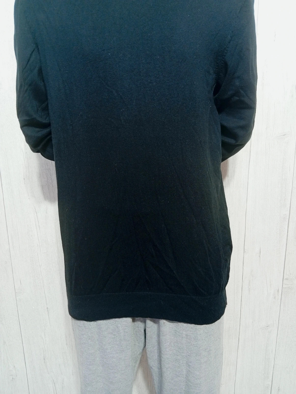 Sweat col V homme - taille L/40 - Kiabi - couleur noir – Kiabi – taille L 3