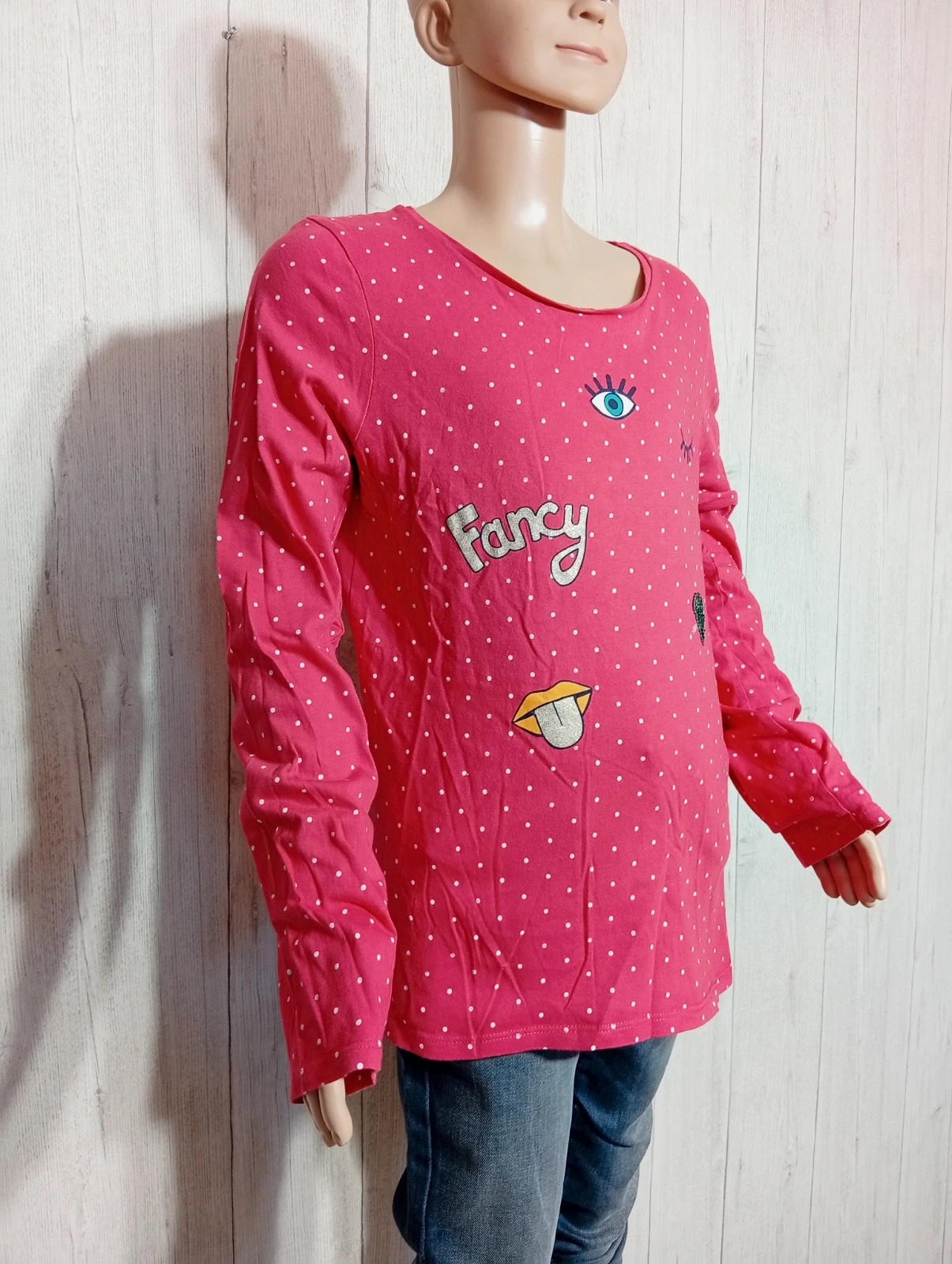 T-shirt manches longues fille - taille 14ans - inextenso- couleur rouge et blanc – In Extenso – taille 14 ans / 164 cm 4
