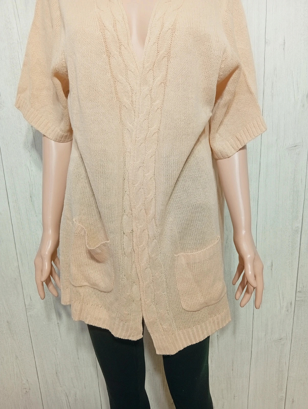 Cardigan femme- Taille XL/42 - couleur beige – taille XL / 42 / 14 3