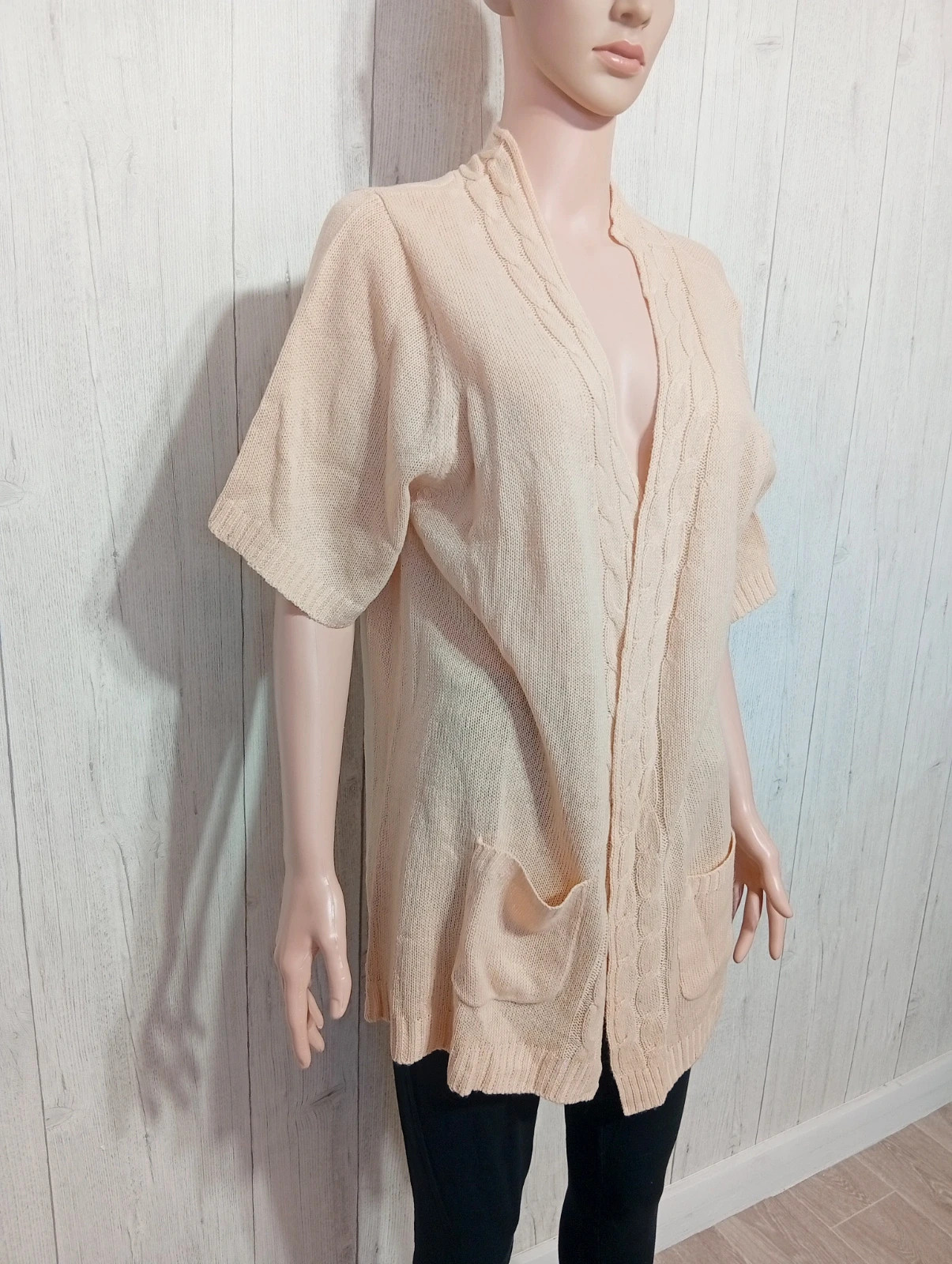Cardigan femme- Taille XL/42 - couleur beige – taille XL / 42 / 14 4