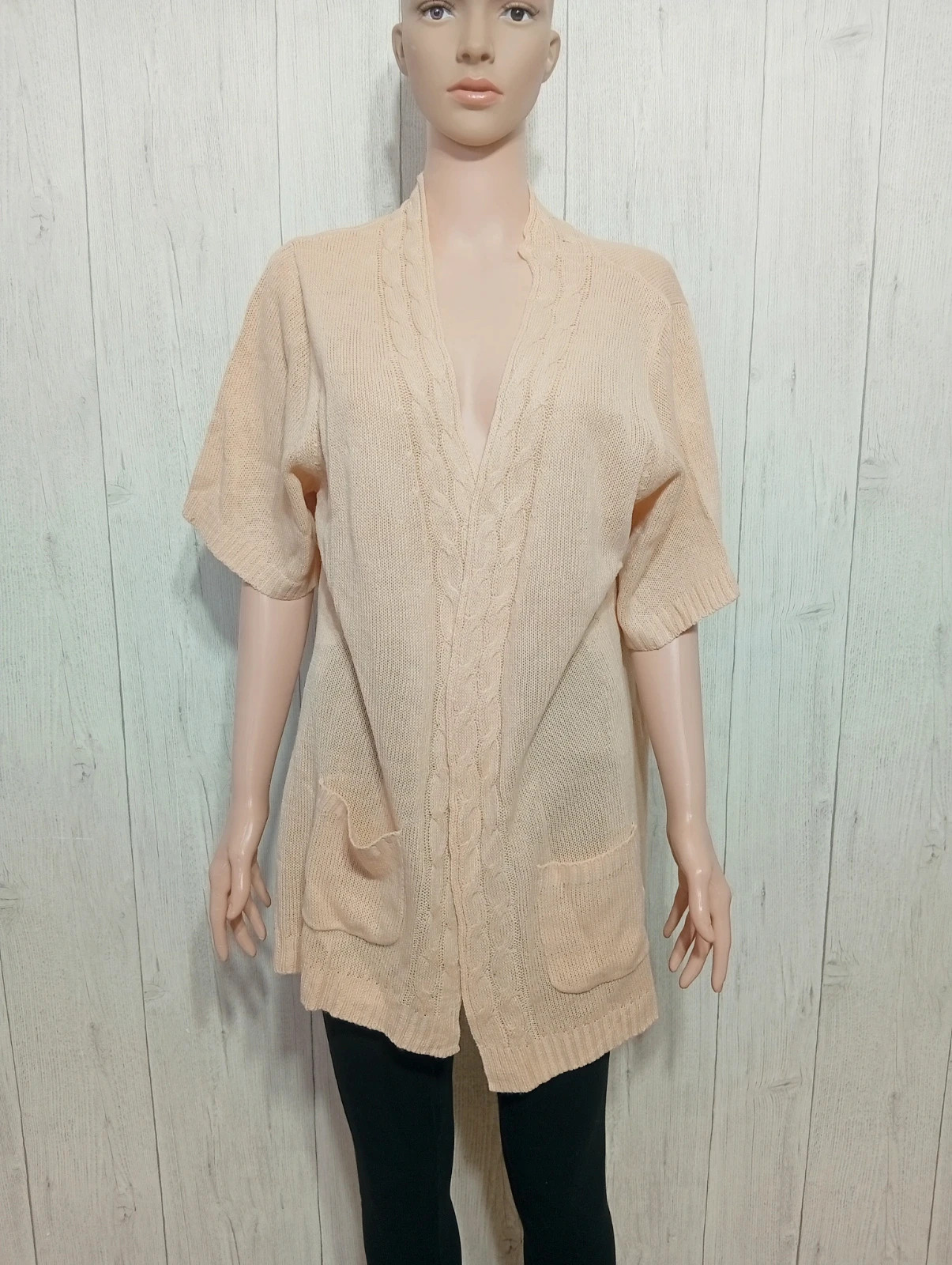 Cardigan femme- Taille XL/42 - couleur beige – taille XL / 42 / 14