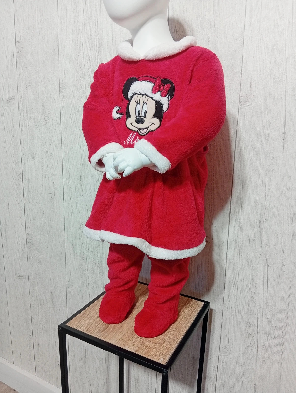Pyjama de noel 1 piece fille - taille 12 mois - disney baby - couleur rouge blanc – Disney Baby – taille 9-12 mois / 74 cm 5