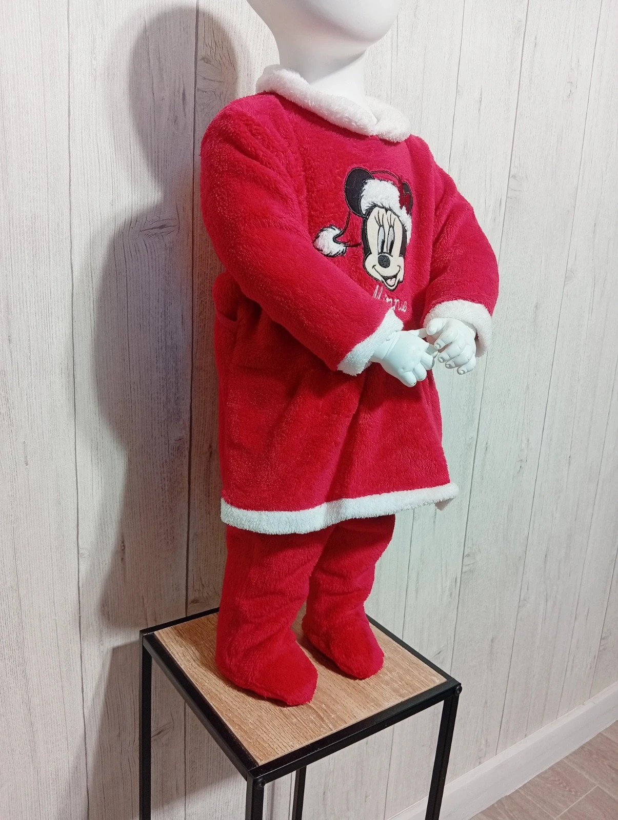 Pyjama de noel 1 piece fille - taille 12 mois - disney baby - couleur rouge blanc – Disney Baby – taille 9-12 mois / 74 cm 4