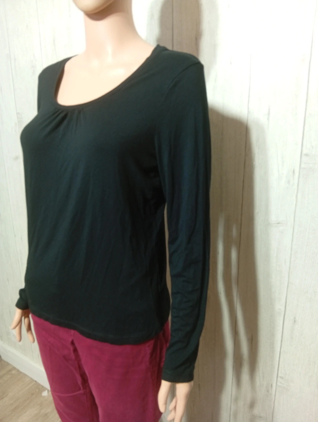 Blouse manches longues femme - Taille L/40 - U essentiel - Couleur noir – U Essentiel – taille L / 40 / 12 3
