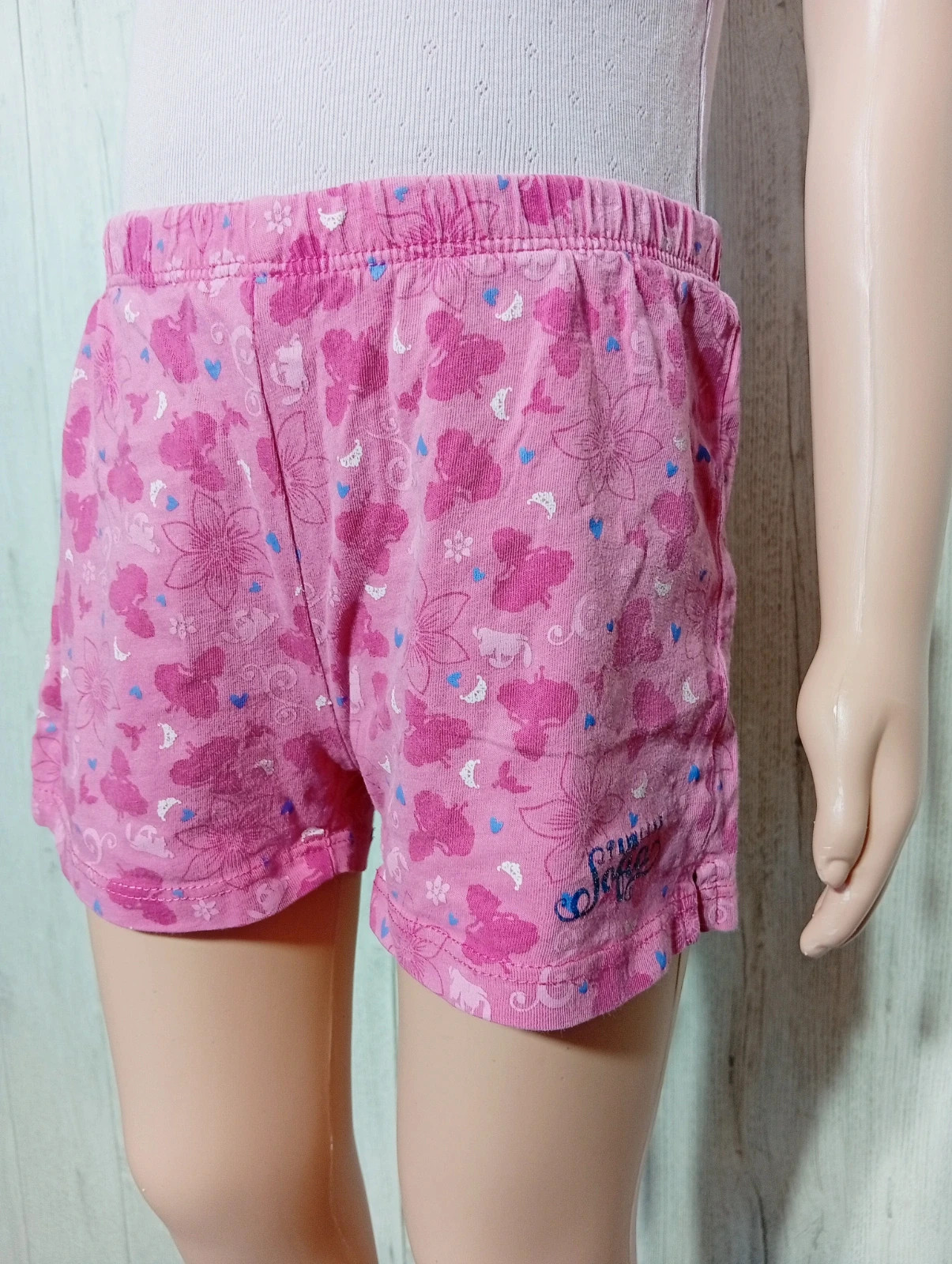 Short fille - taille 3/4 ans - Disney - couleur fushia blanc bleu – Disney – taille 3 ans / 98 cm 3