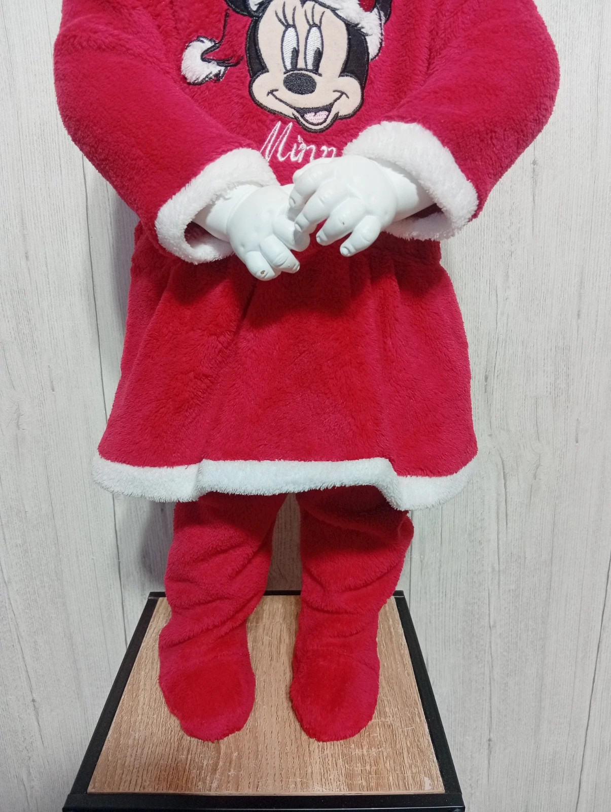 Pyjama de noel 1 piece fille - taille 12 mois - disney baby - couleur rouge blanc – Disney Baby – taille 9-12 mois / 74 cm 2