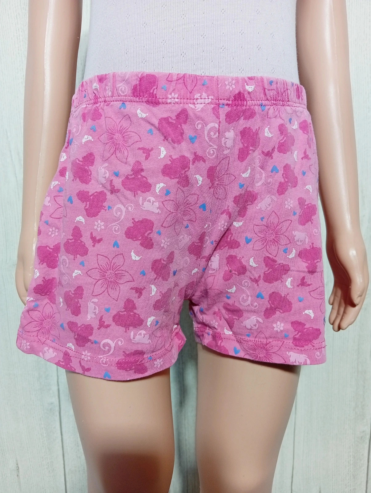 Short fille - taille 3/4 ans - Disney - couleur fushia blanc bleu – Disney – taille 3 ans / 98 cm