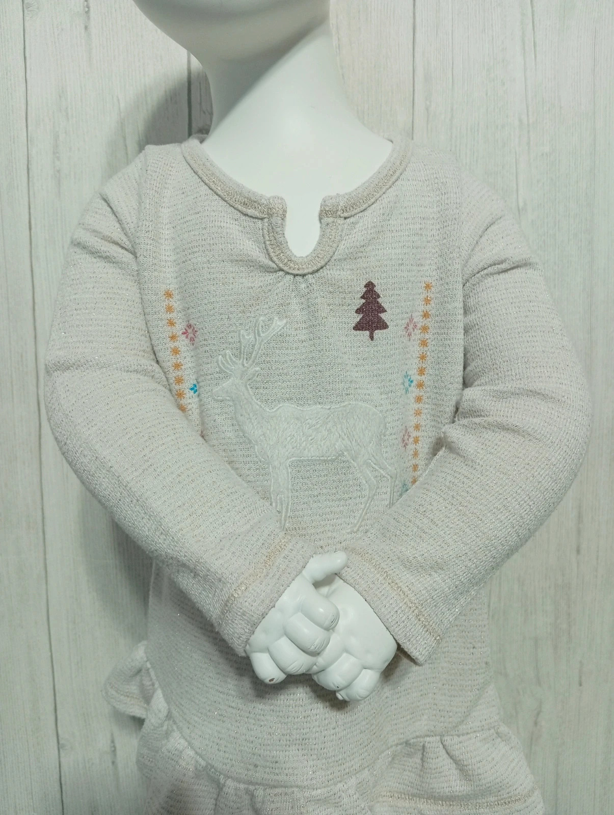 Robe fille - Taille 2 ans (92 cm) - orchestra- couleur beige dore multicolore – Orchestra – taille 24-36 mois / 92 cm 2