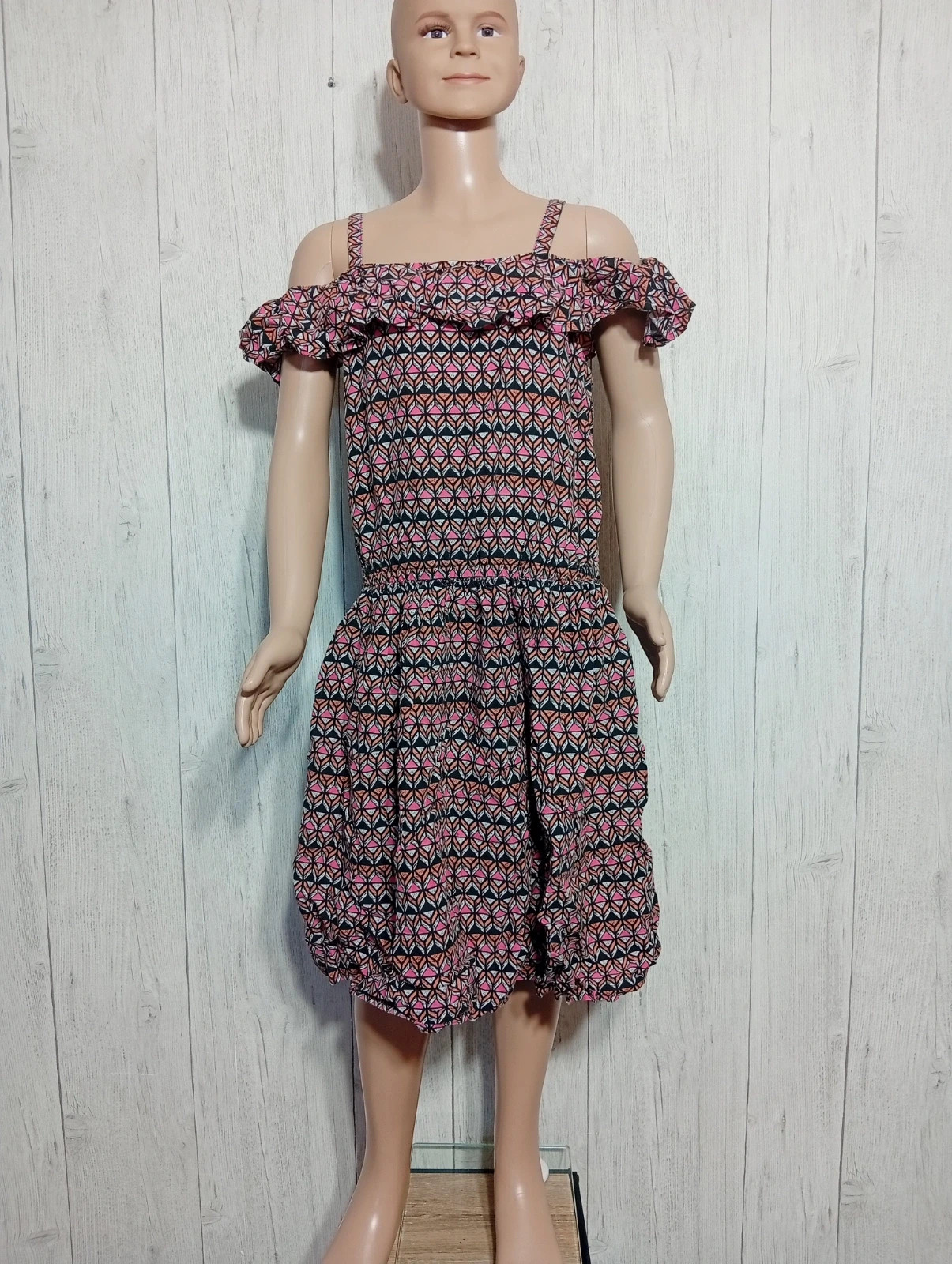 Robe fille - taille 14 ans (164 cm) - C&A - couleur multicolore