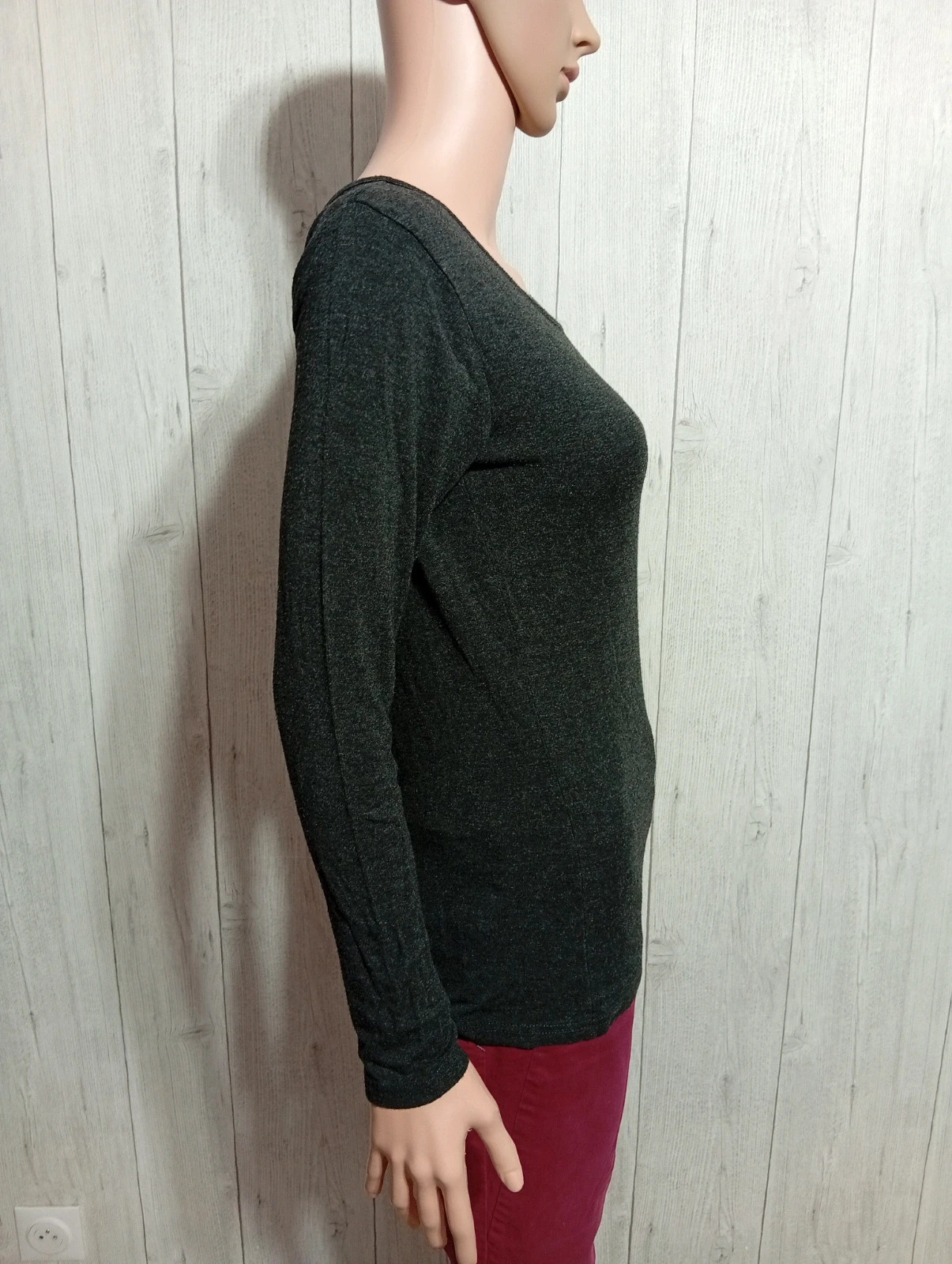 Blouse femme - taille XL/42 ( taille 4) - missy bitsy - couleur gris – Missy Bitsy – taille XL / 42 / 14 4