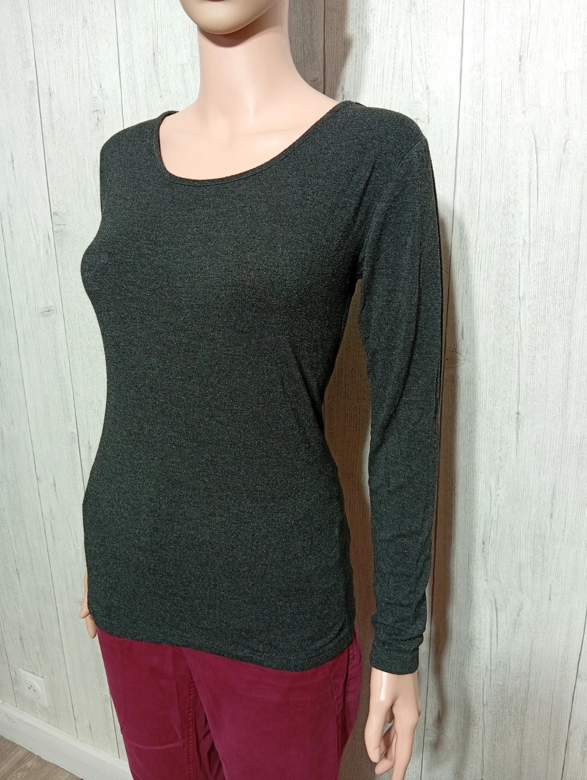 Blouse femme - taille XL/42 ( taille 4) - missy bitsy - couleur gris – Missy Bitsy – taille XL / 42 / 14 3